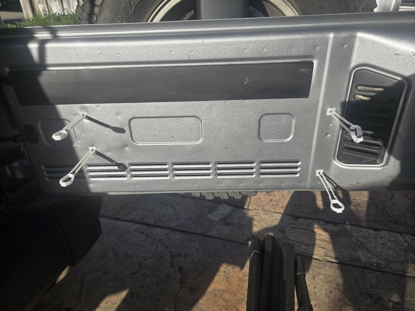 Rough Country Folding Rear Tailgate Table for 2007-2018 Jeep Wrangler JK - 10630, Black customer photo 1