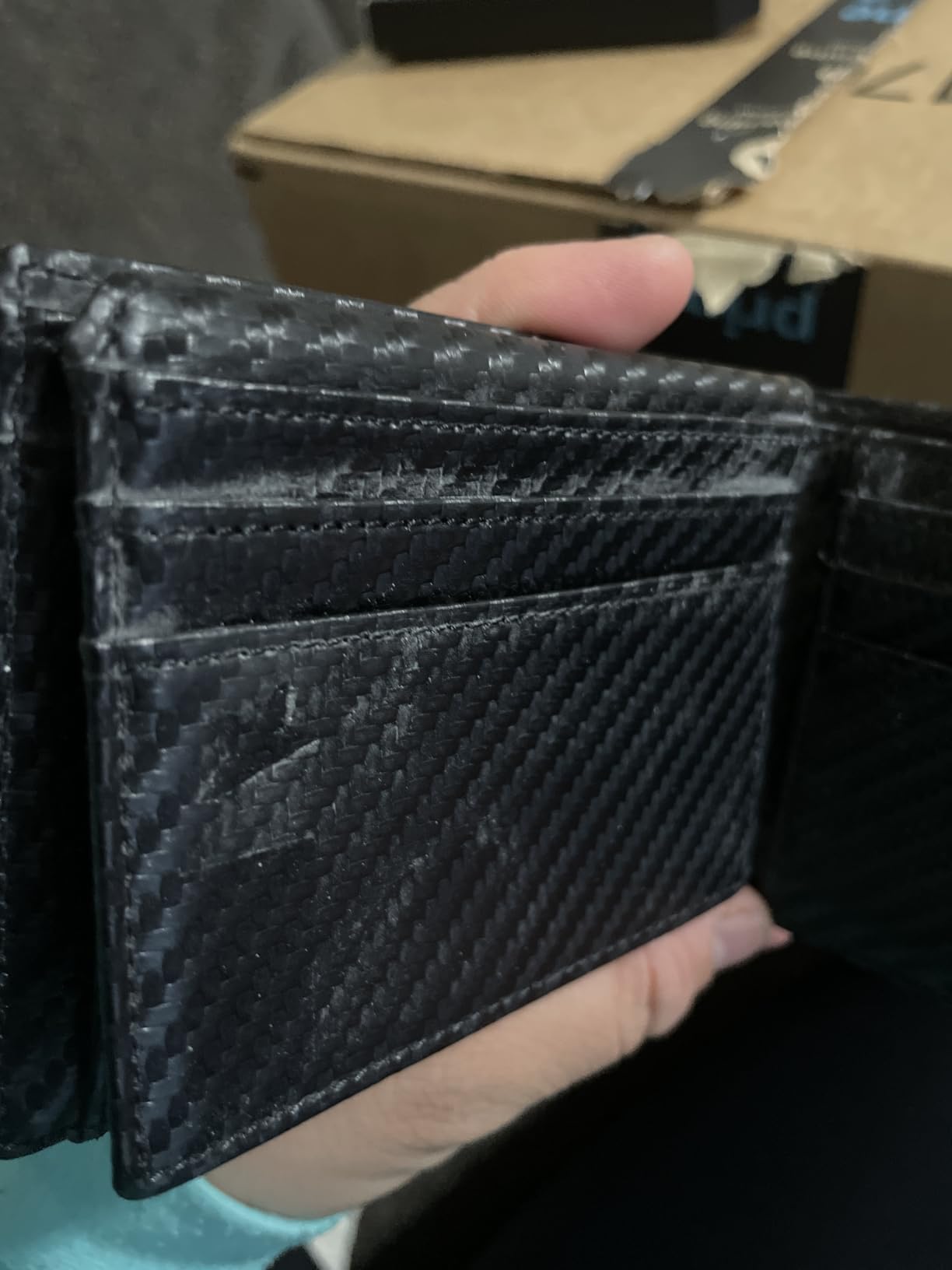 Wallet for Men -Slim Rfid Leather Mens Bifold Novelty Wallets 2 ID Window With Gift Box Men's Accessories customer photo 1