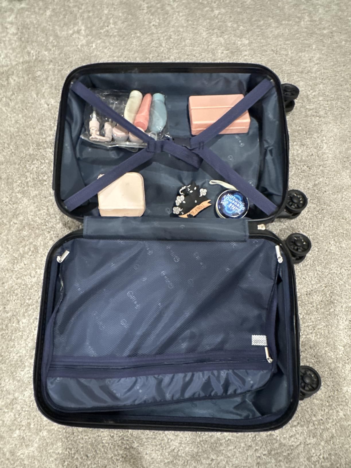 Coolife Hardside ABS Luggage, TSA Lock, Spinner Wheels, 3-Piece Set customer photo 2