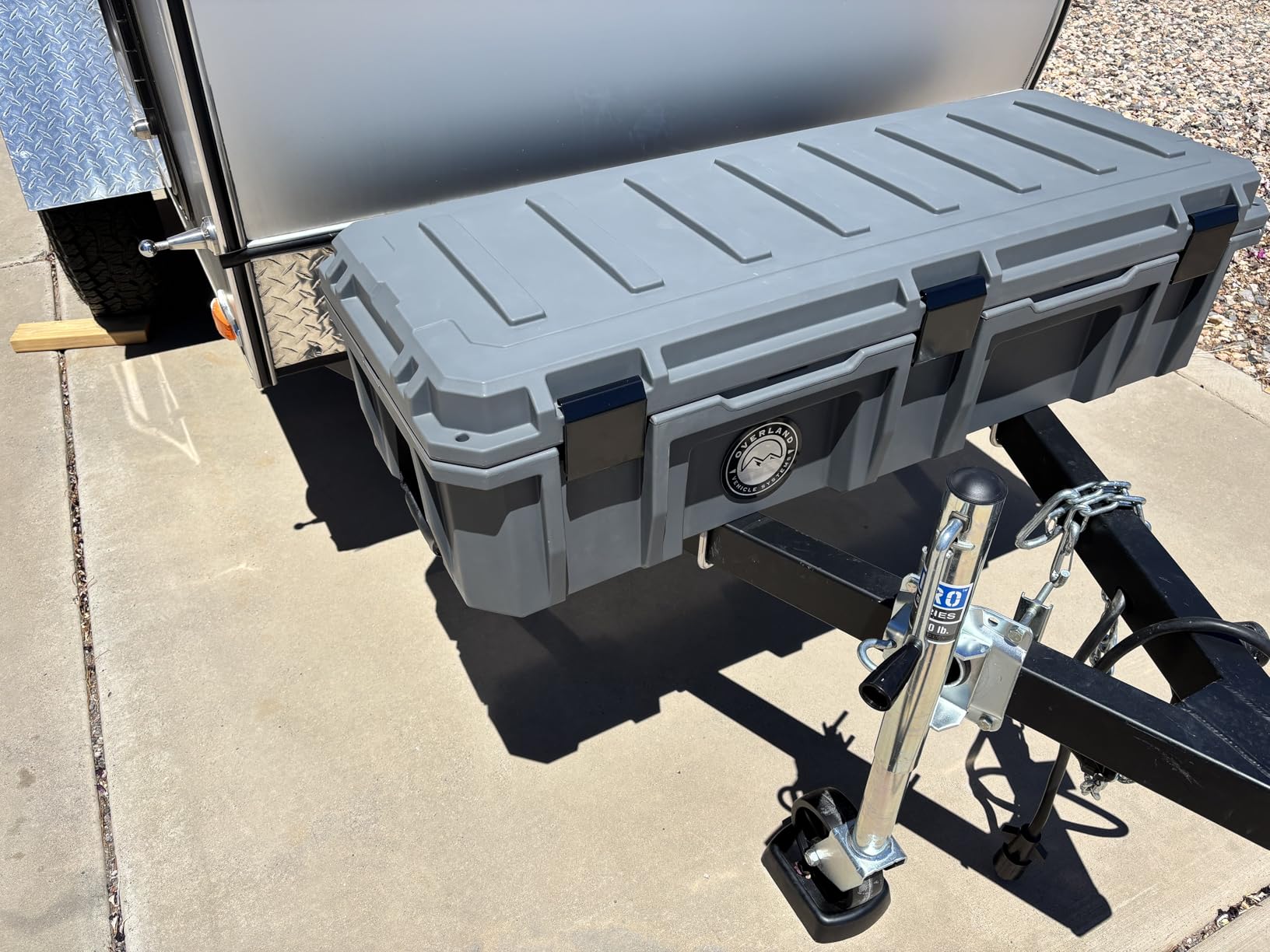Overland Vehicle Systems 40100001 Dark Gray 53 QT Dry Box Storage with Drain, and Bottle Opener | Waterproof Seal | Heavy-Duty Latches and Nylon Handles | Keeps Gear Safe, Dry and Organized customer photo 2
