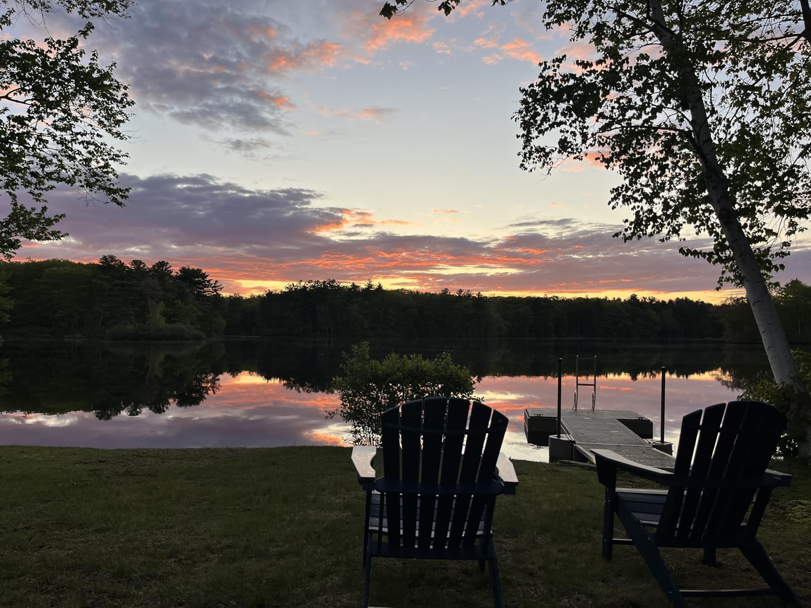 BRIOPAWS Oversized-Adirondack-Chairs Set of 2 | HDPE | All Weather | Blue customer photo 1