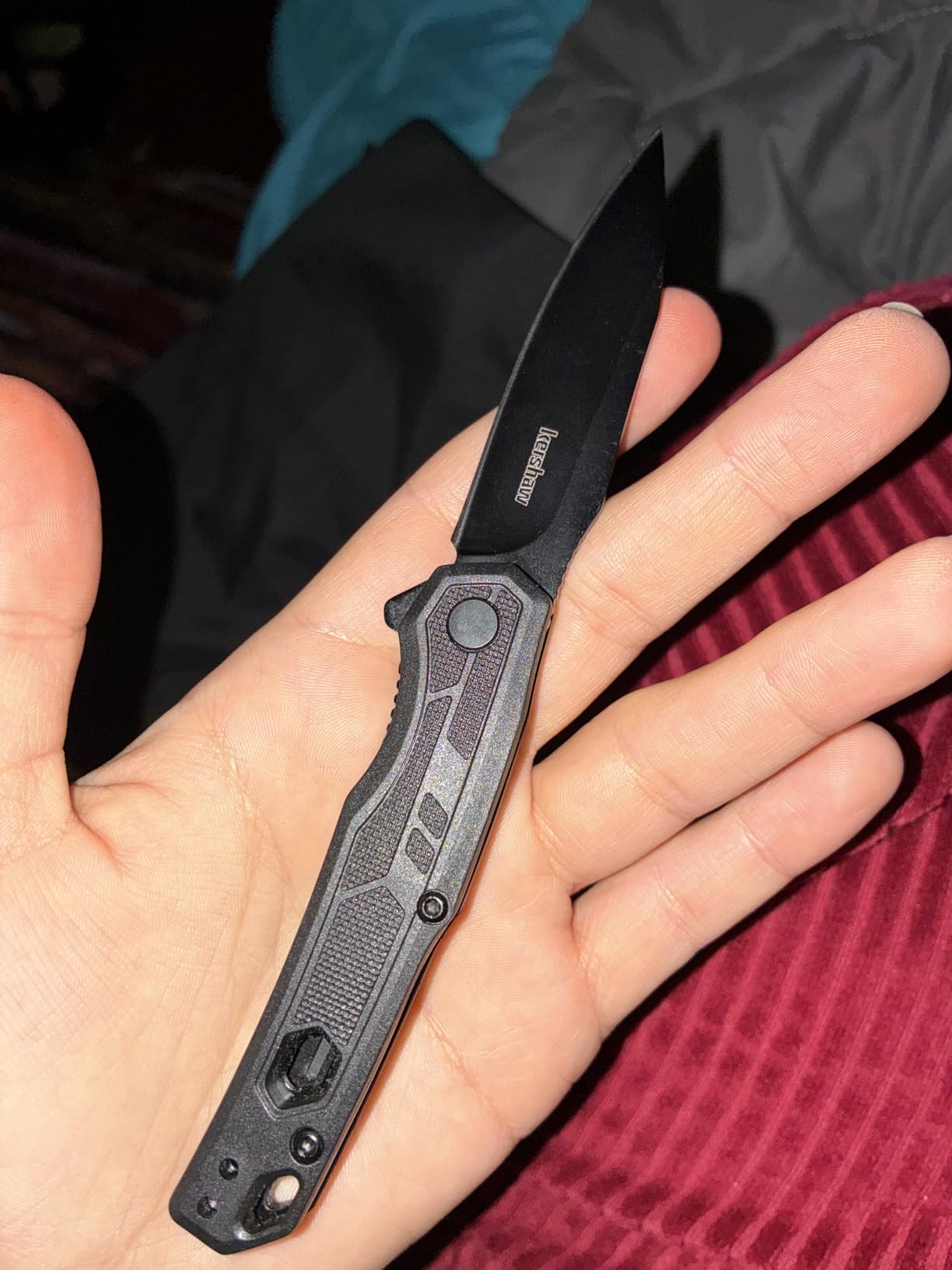 Kershaw Appa Pocket Knife, All-Black, 2.75 Inch Reverse Tanto Blade | EDC with Assisted Opening, Reversible Pocketclip, Everyday Carry for Men and Women customer photo 2