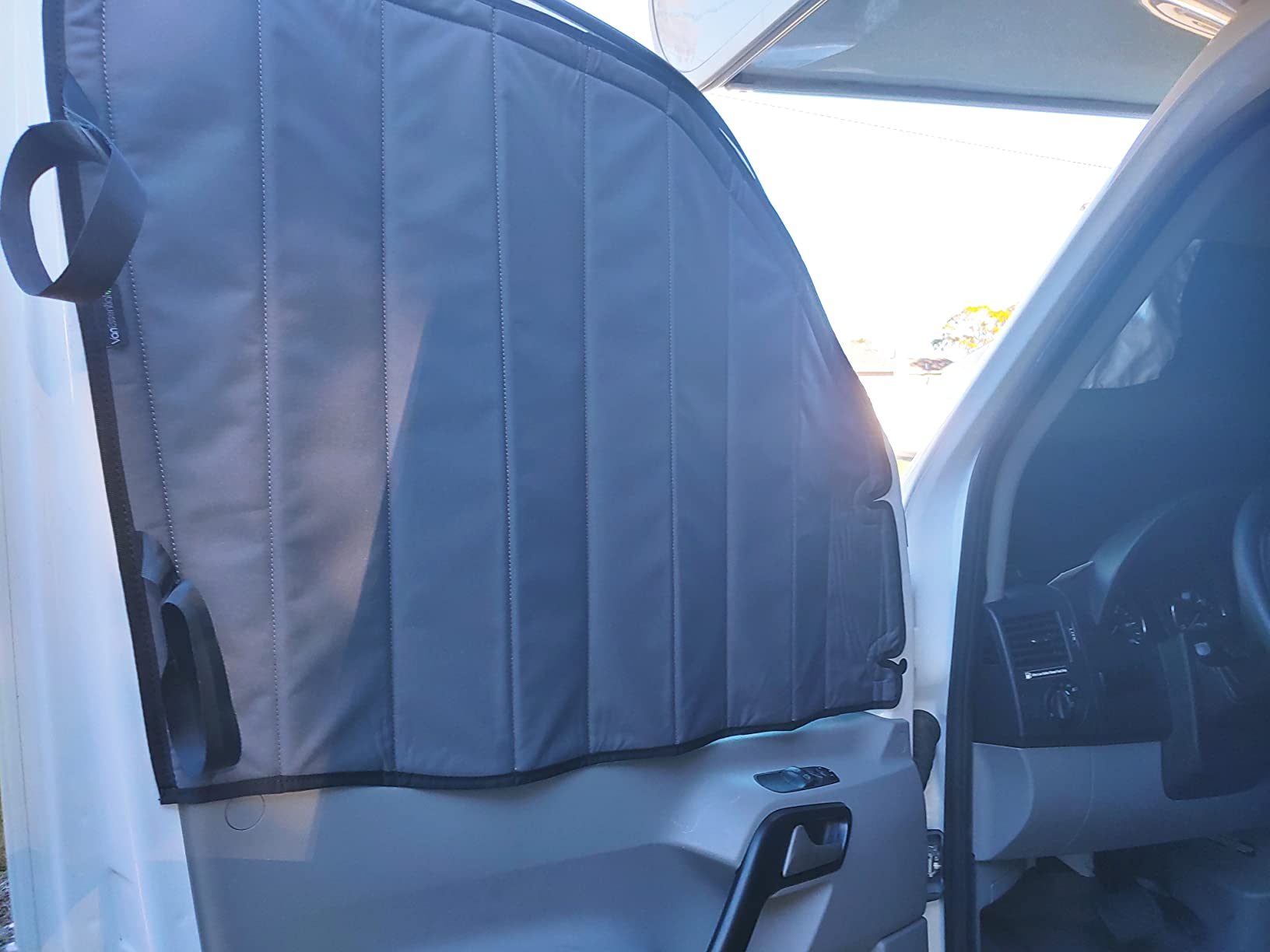 Van Essential Sliding Door Window Cover Mercedes Sprinter (Bare Metal Trim) customer photo 1
