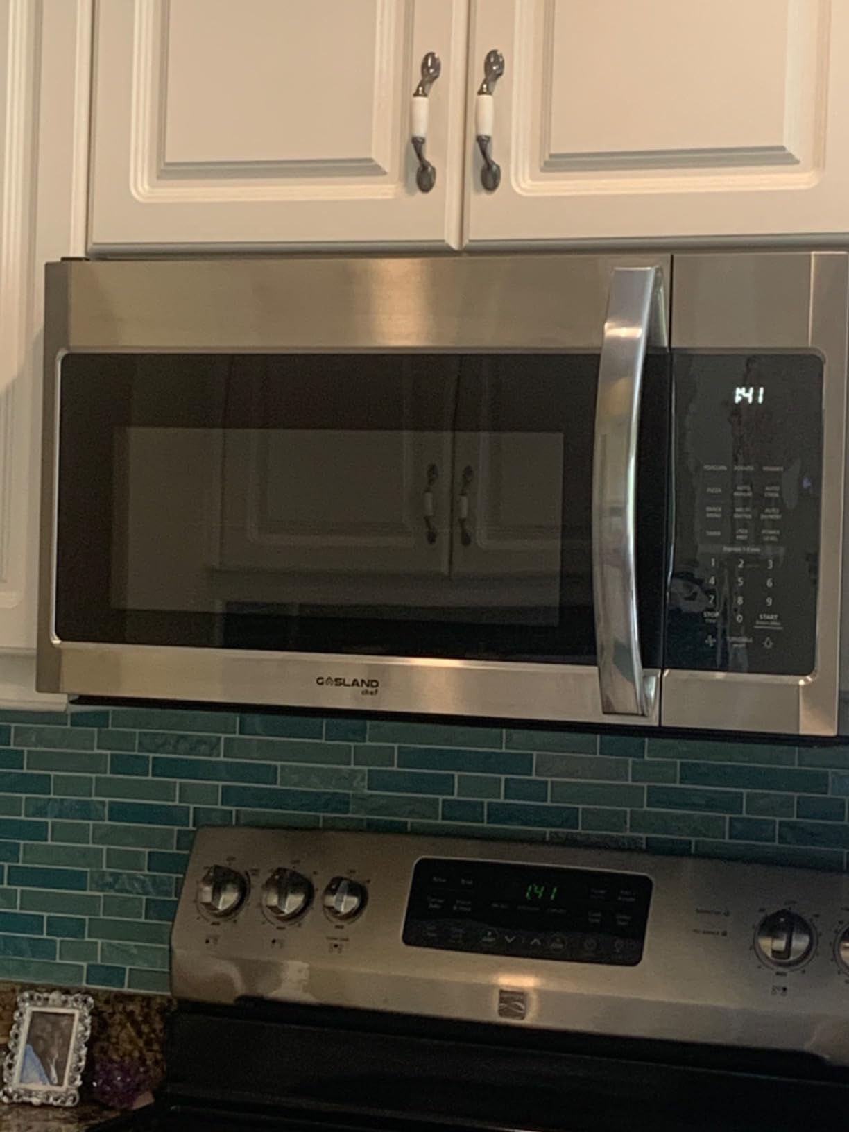 GASLAND 30 Inch Over the Range Microwave, 1.9 Cu. Ft., 400 CFM, 1000W | One-Touch Cooking, 11 Power Levels, LED Cooktop Lighting, 2-Stage Cooking, Turntable, Over Stove Microwave Oven Black customer photo 1