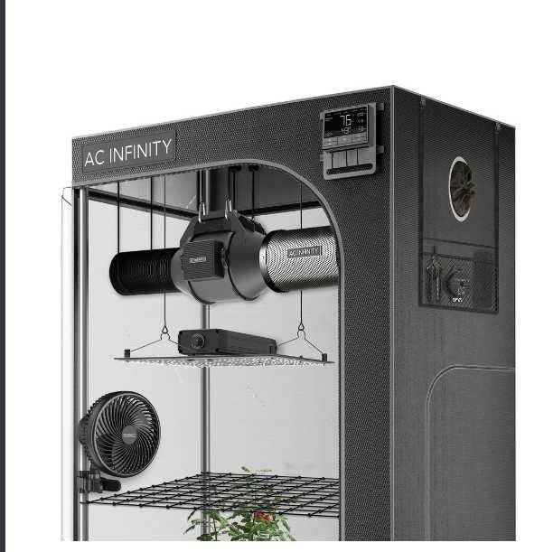 AC Infinity AI Grow System 3x3, 3-Plant Kit w/Self-Learning AI Controller | AI-Powered Environment Controller, WiFi App, Dynamic Airflow & LED Lighting, Thickest Pole Mylar Tent, Largest Zipper Window customer photo 2