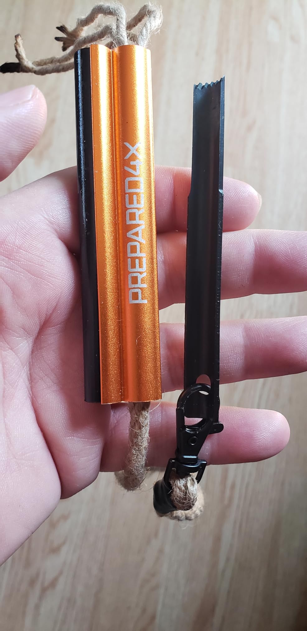 PREPARED4X Fire Starter Survival Tool - All-in-One Flint and Steel Fire Starter Kit - Ferro Rod Fire Starter with 36