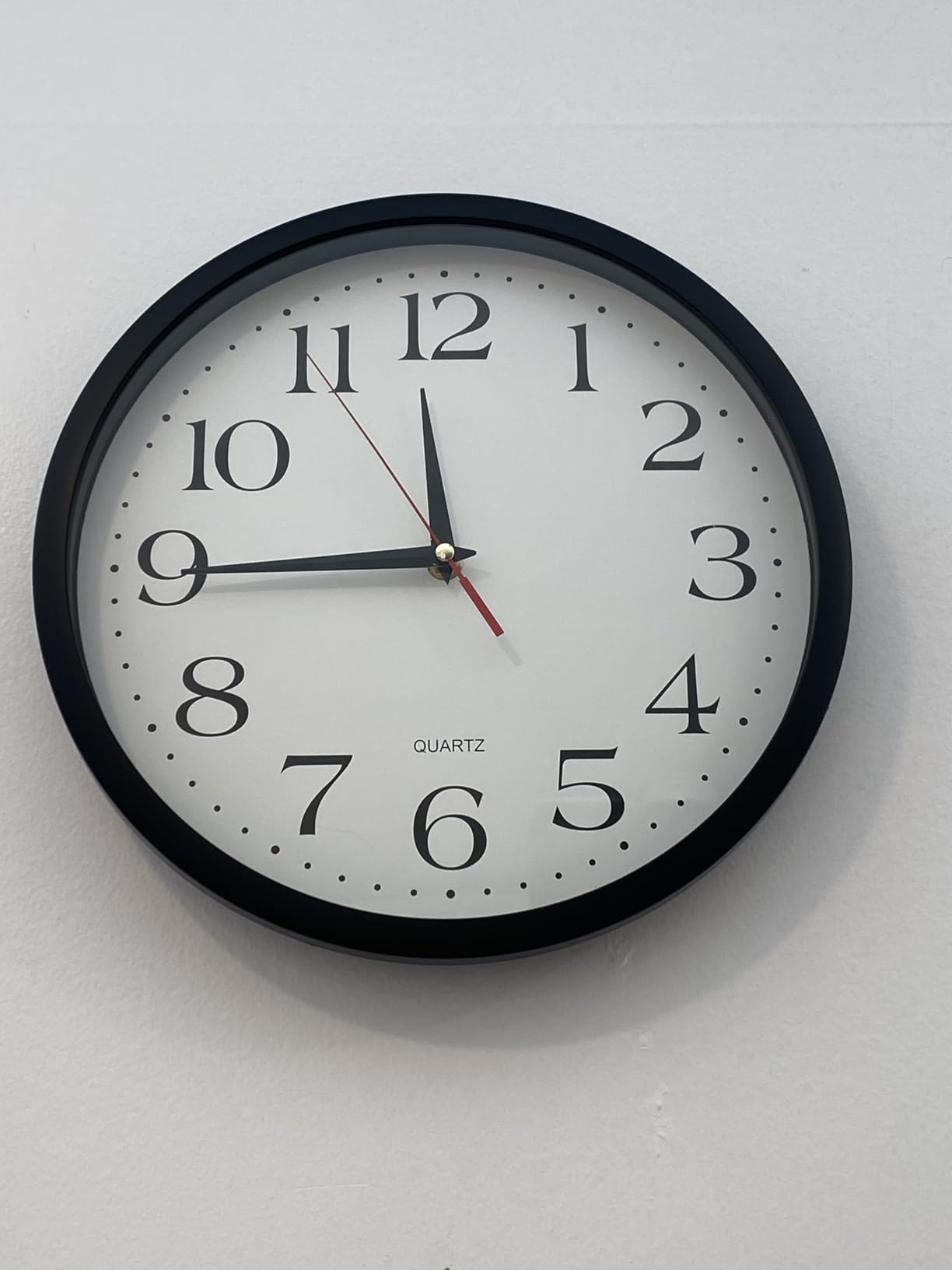 Bernhard Products Black Wall Clock Silent Non Ticking - XL 18 Inch Quality Quartz Battery Operated Round Easy to Read Home/Office/Classroom/School Clock customer photo 1