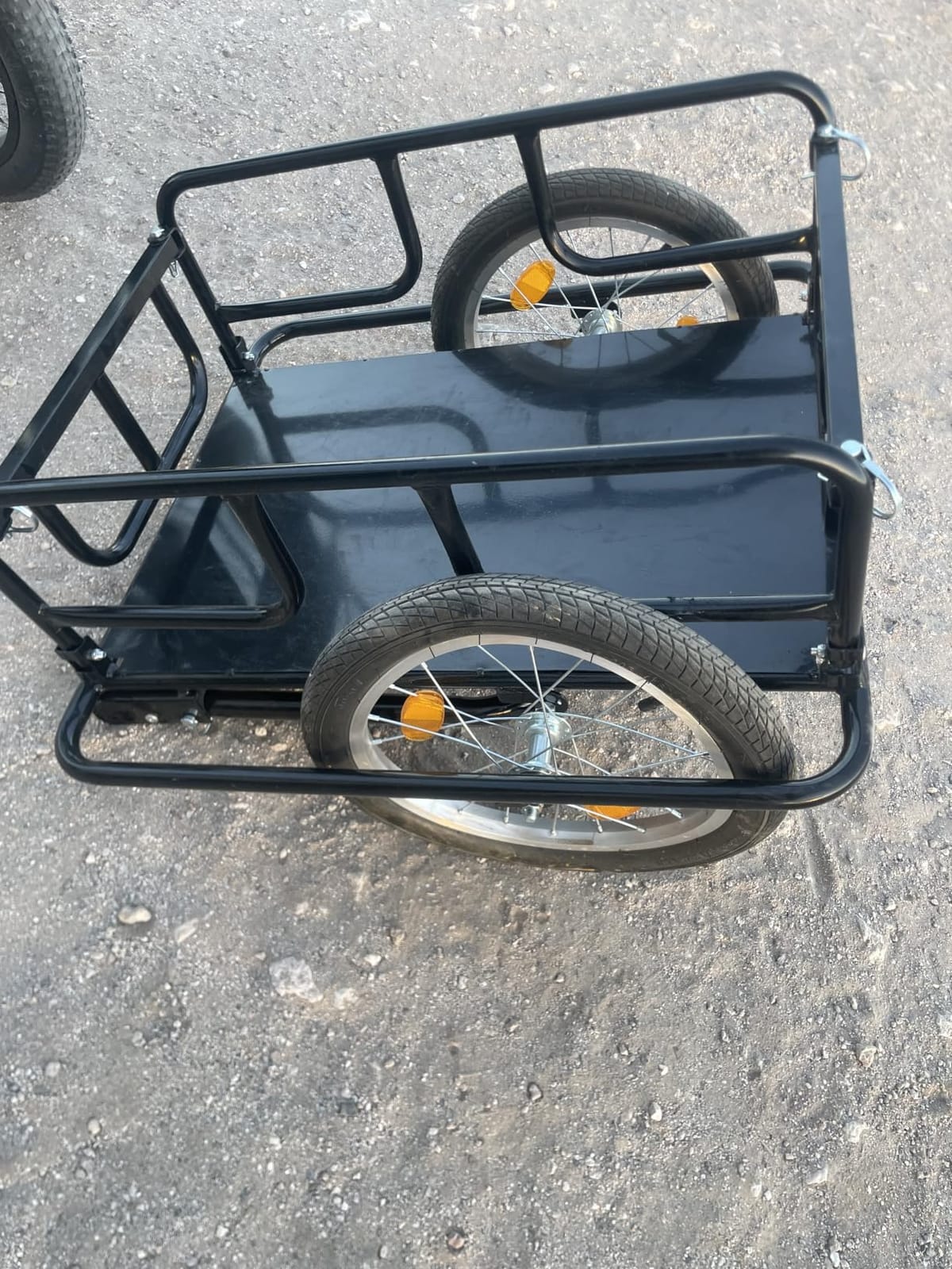 PEXMOR Foldable Bike Cargo Trailer with Universal Bike Hitch, Bicycle Wagon Trailer with 16