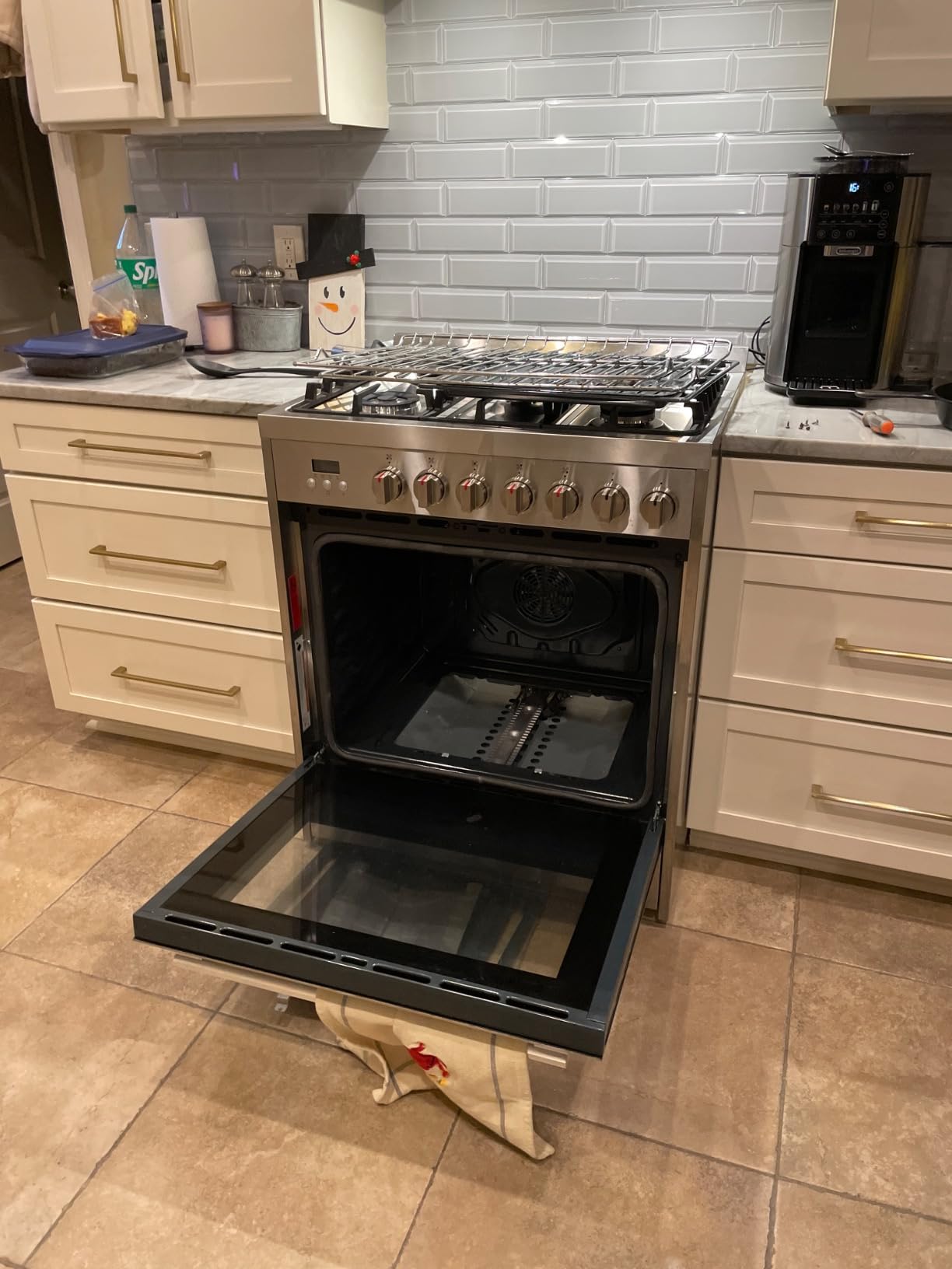 COSMO COS-305AGC 30 in. 5.0 cu. ft. Freestanding Single Oven Gas Range with 5 Burner Cooktop and Heavy Duty Cast Iron Grates in Stainless Steel customer photo 1