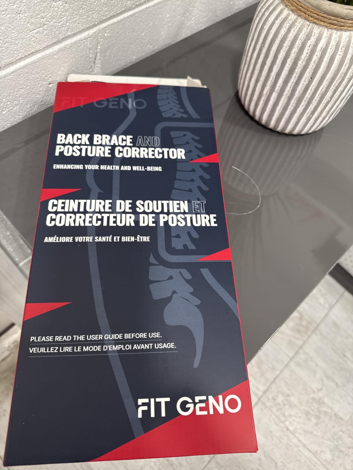 Fit Geno Posture Corrector for Women & Men, Back Shoulder Support Brace | Adjustable & Breathable, Upper Back Straightener Pulls Shoulders for Pain Relief, Neck Hump, Hunchback, Kyphosis, Scoliosis customer photo 1