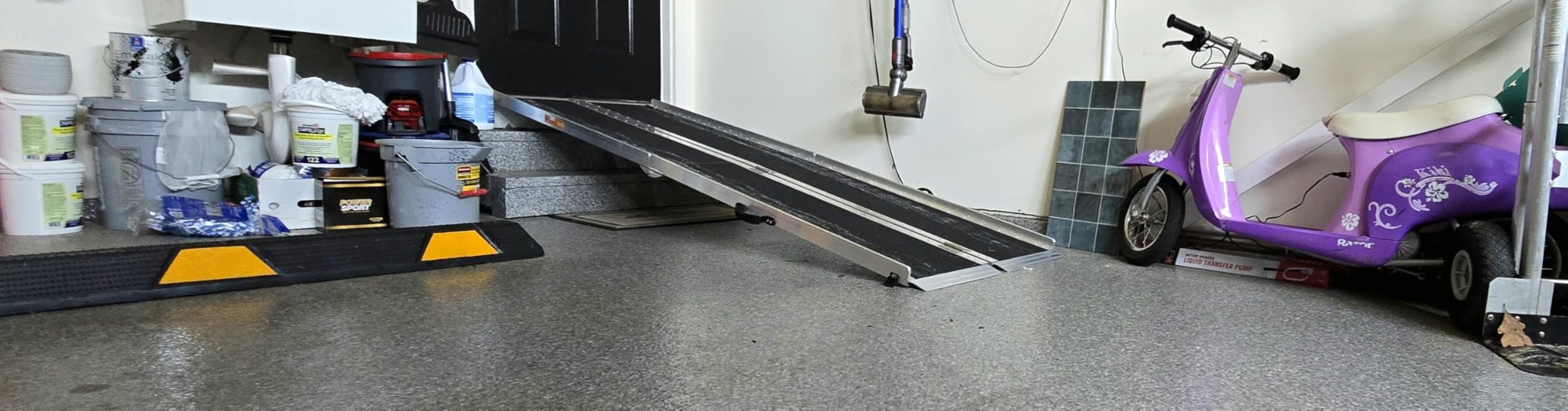 Wheelchair Ramp 5 Feet, Portable Ramps for Wheelchairs for Home, 800LBS Capacity Folding Non-Slip Aluminum Handicap Ramp, Wheel Chair Ramp for Home Steps, Stairs, Doorways, Car, Curbs customer photo 2