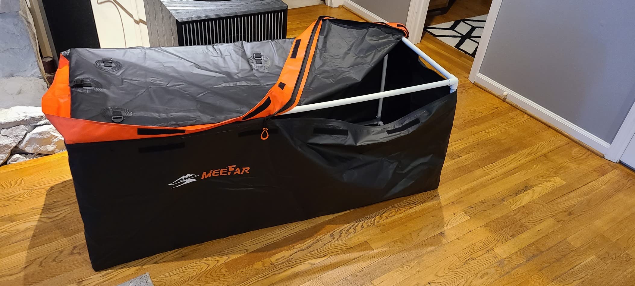 Car Roof Bag Rooftop Cargo Carrier Bag Waterproof 21 Cubic Feet - Soft Shell Luggage rack bag for All Vehicle with/Without Rack, Includes Anti-Slip Mat, 10 Reinforced Straps, 6 Door Hooks, Lock customer photo 2
