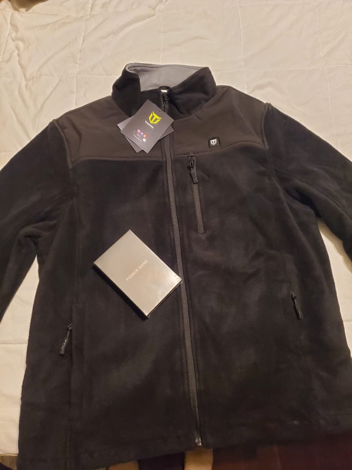 TIDEWE Men's Heated Jacket Fleece with Battery Pack for Hunting customer photo 1
