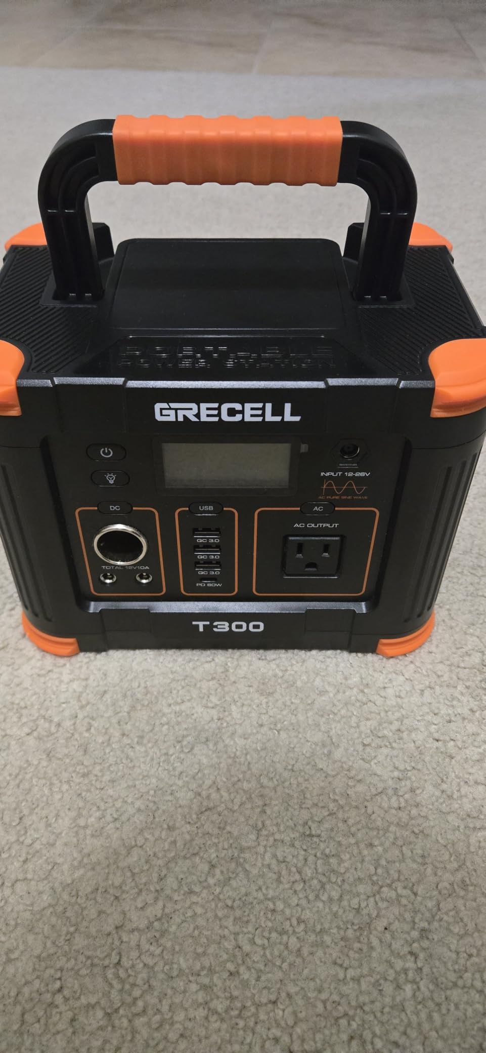 GRECELL Portable Power Station 330W, 230.88Wh Solar Generator, 60W USB-C PD Output, 120V Pure Sine Wave AC Outlet Backup Lithium Battery for Outdoors Camping Travel Home Blackout customer photo 2