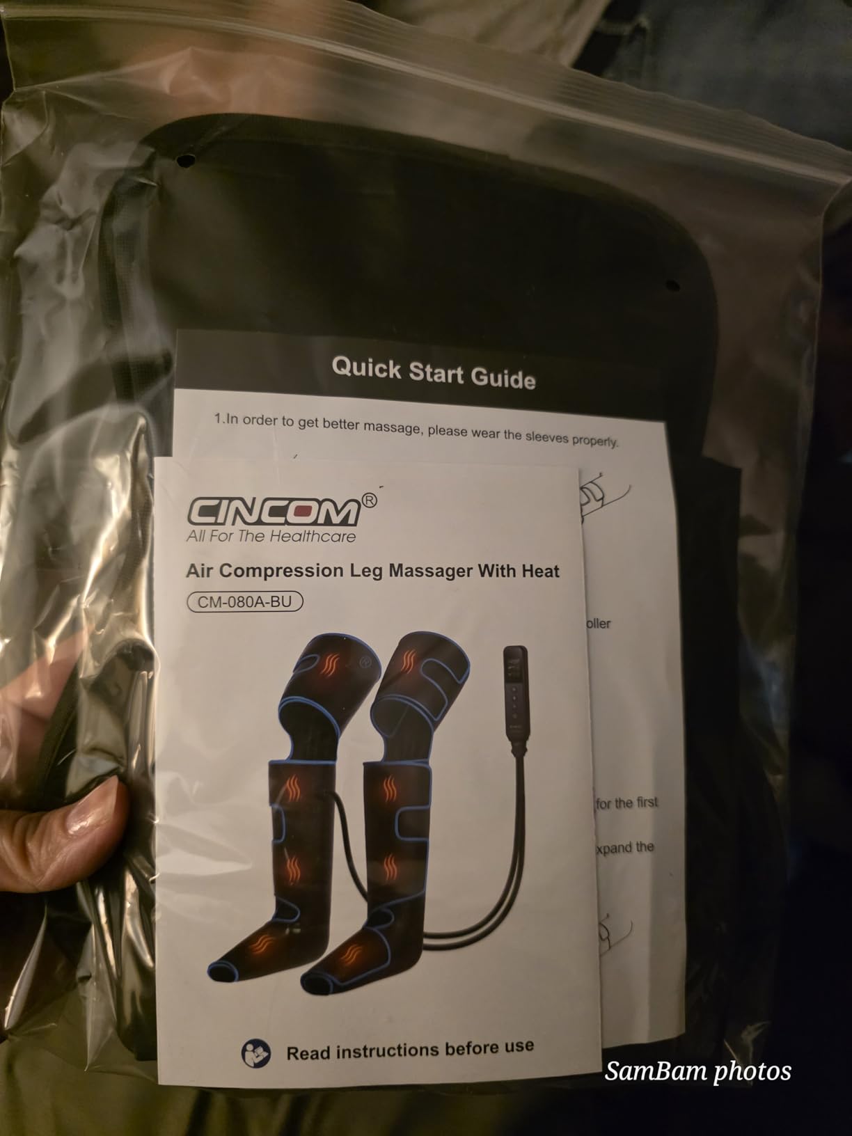 CINCOM Leg Massager with Heat and Compression FSA - HSA, 3-in-1 Foot Calf & Thigh Massager for Circulation and Pain Relief Helpful for Lymphedema Edema Restless and Relaxation customer photo 2