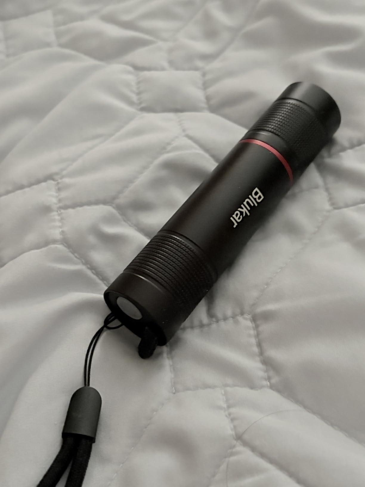 Blukar Rechargeable Flashlight, Super Bright Adjustable Focus Flashlights | 4 Lighting Modes, Long Lasting, Waterproof Small Mini LED Flash Light customer photo 1