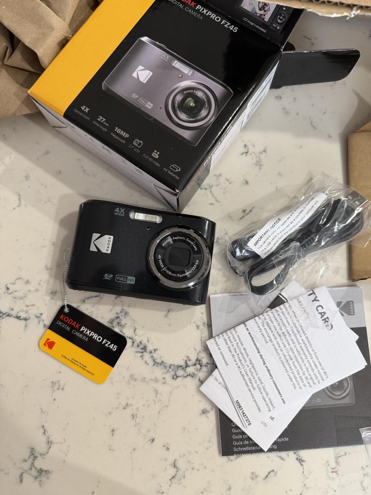KODAK PIXPRO FZ45 16MP Compact Digital Camera, 4X Optical Zoom, AA, Black | 1080p Full HD Video, 27mm Wide Angle Lens, 2.7 Inch LCD, Point and Shoot, Digicam, Travel and Family Photos customer photo 1