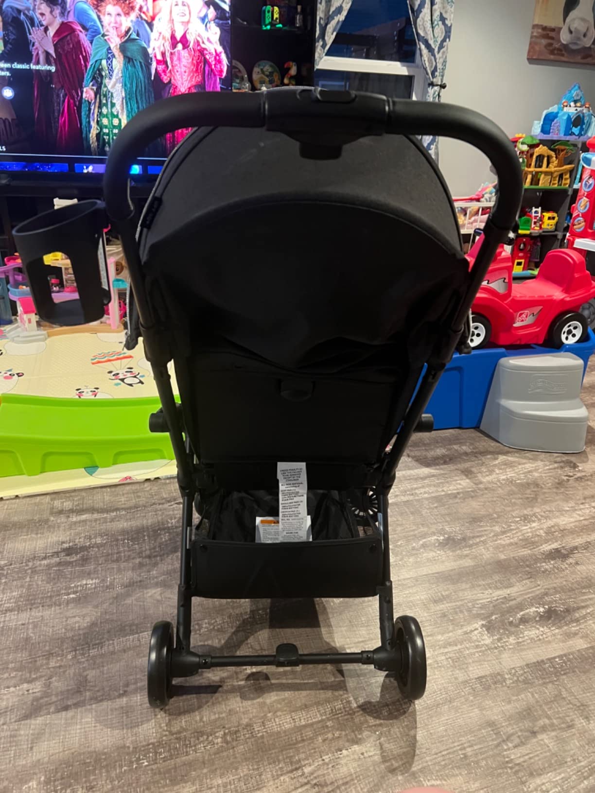Chicco Presto Self-Folding Lightweight Baby Stroller Under 15 Pounds | Graphite/Grey, compact travel umbrella stroller for toddlers ages 1-5, up to 50 lbs, UPF 50+ canopy, aluminum frame customer photo 1