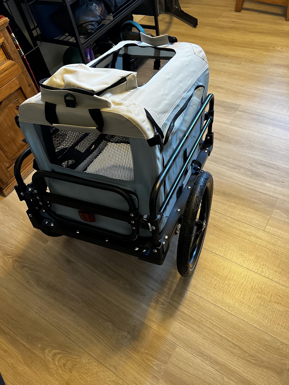 Aosom Bike Cargo Trailer with Suspension, 16'' Wheels, 88 lbs Max Load | Bike Wagon, Bicycle Trailer, Triple Safety Features customer photo 1