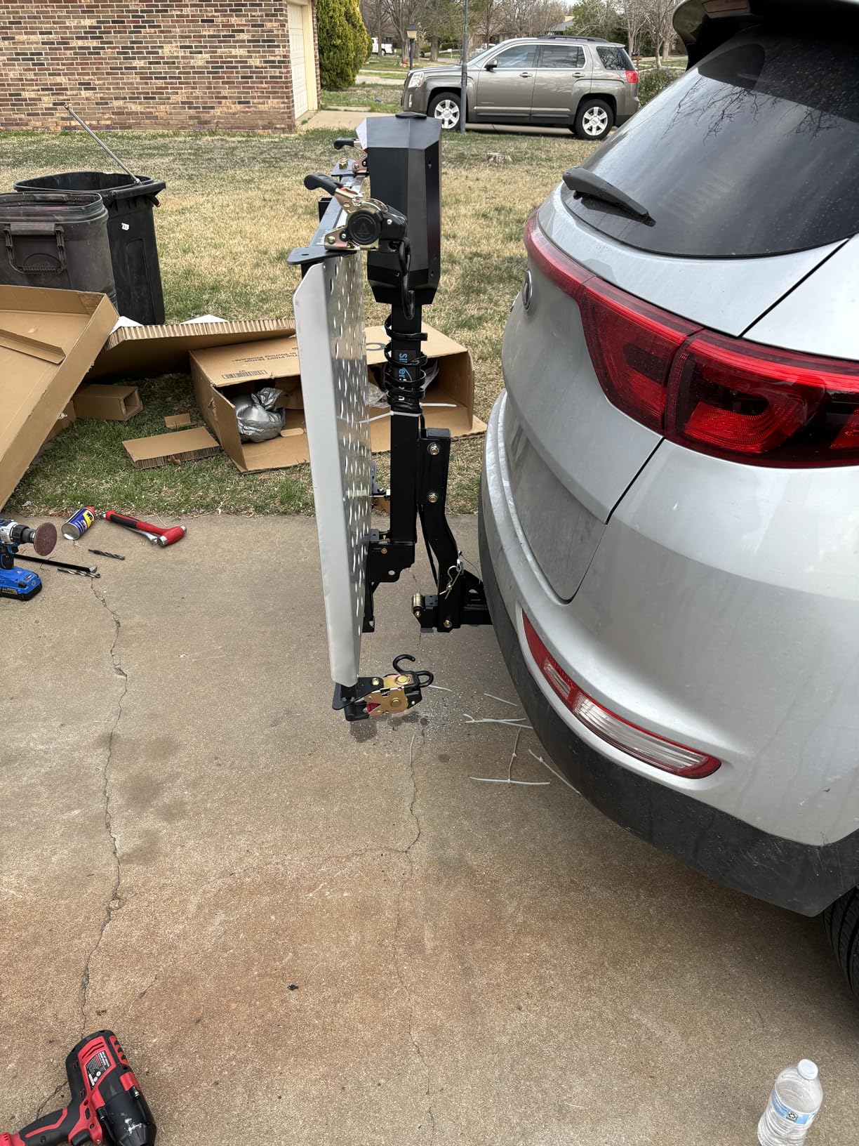 Electric Mobility Scooter Carrier for Car, SUV, 350 lb Cap, Silver Spring | Wiring harness included, no drilling required, easy up/down switch customer photo 1