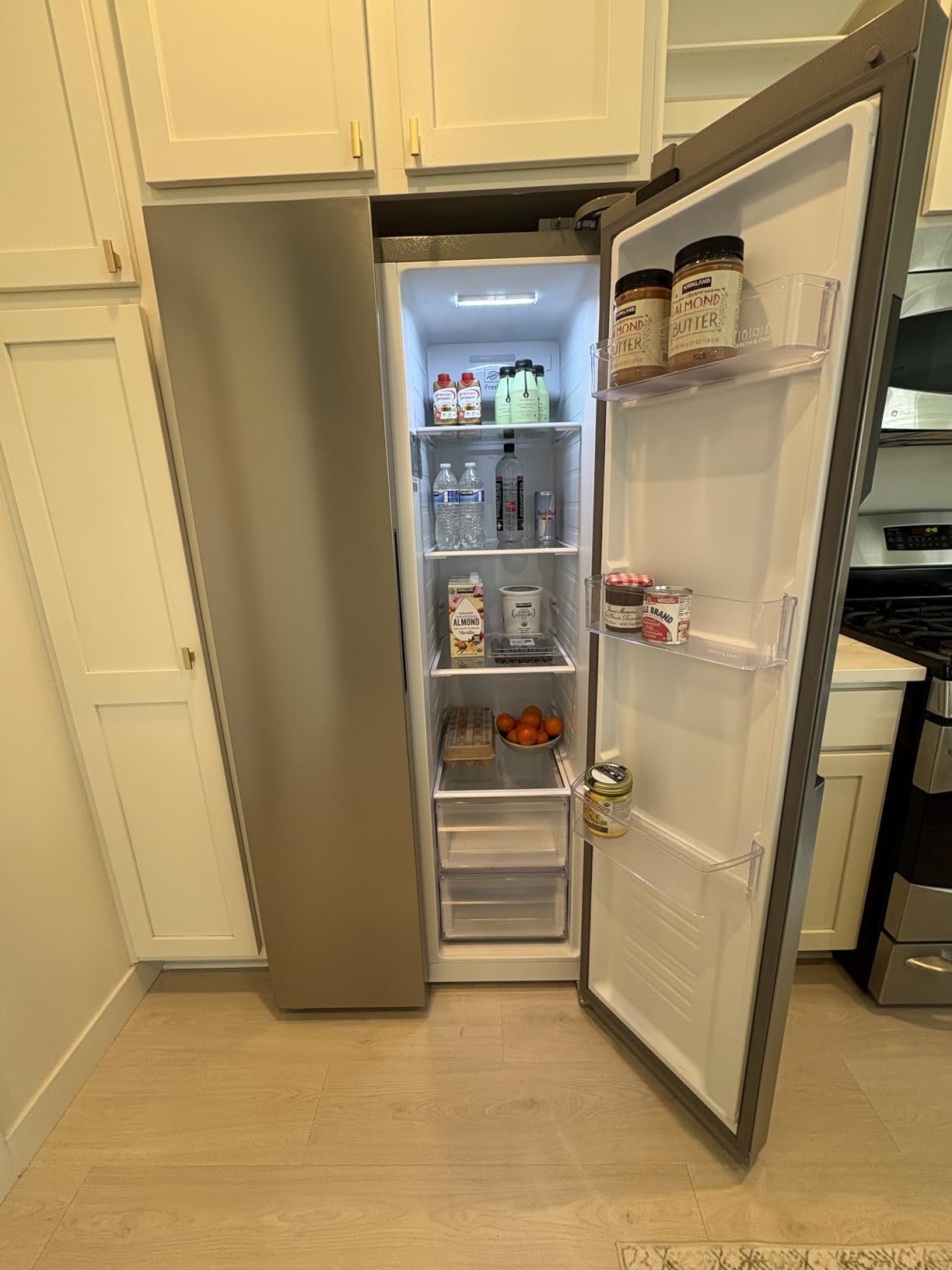 Hamilton Beach HBF1558 15.6 cu ft Counter Depth Full Size Refrigerator, Side Doors, Stainless customer photo 2