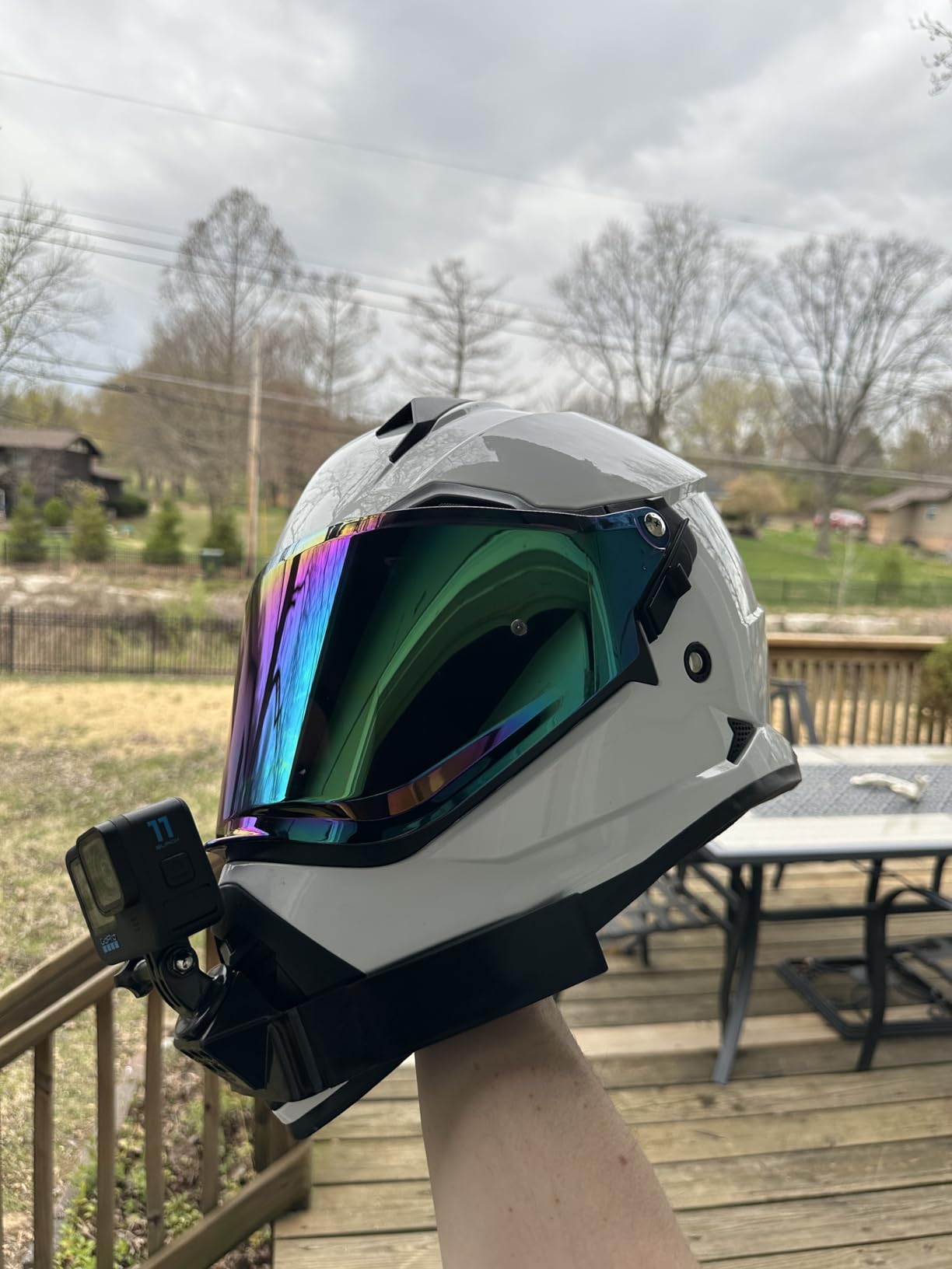 ILM Dual Sport Adventure Motorcycle Helmet with Pinlock Visor WS902 | Dual Visor, Ventilation, Wide View, Snowmobile ATV Dirt Bike Off-Road E-Bike customer photo 2