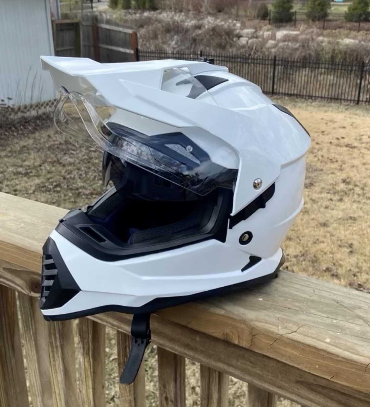 ILM Dual Sport Adventure Motorcycle Helmet with Pinlock Visor WS902, Dual Visor, Ventilation, Wide View, Snowmobile ATV Dirt Bike Off-Road E-Bike customer photo 2