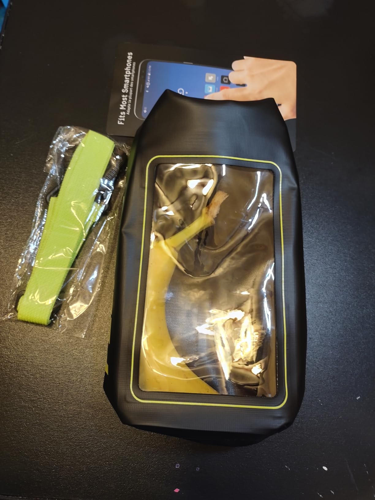 Pelican Marine IP68 Waterproof Dry Bag 5L w/Phone Pouch/Case - Black/Yellow | Roll Top Waterproof Backpack with Touchscreen Phone Pouch - Swimming, Kayaking, Camping, Rafting, Fishing & Travel Essentials customer photo 1