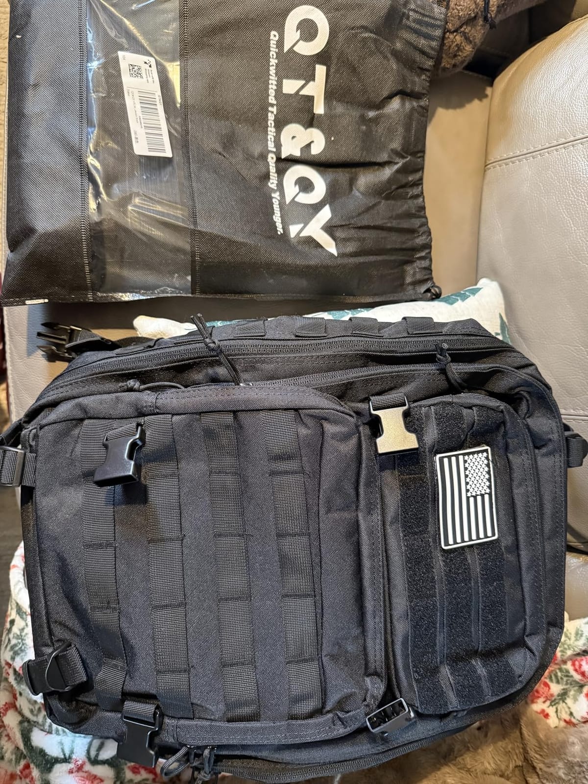 QT&QY 45L Military Tactical Backpacks Molle Army Assault Pack 3 Day Bug Out Bag Hiking Treeking Rucksack customer photo 2