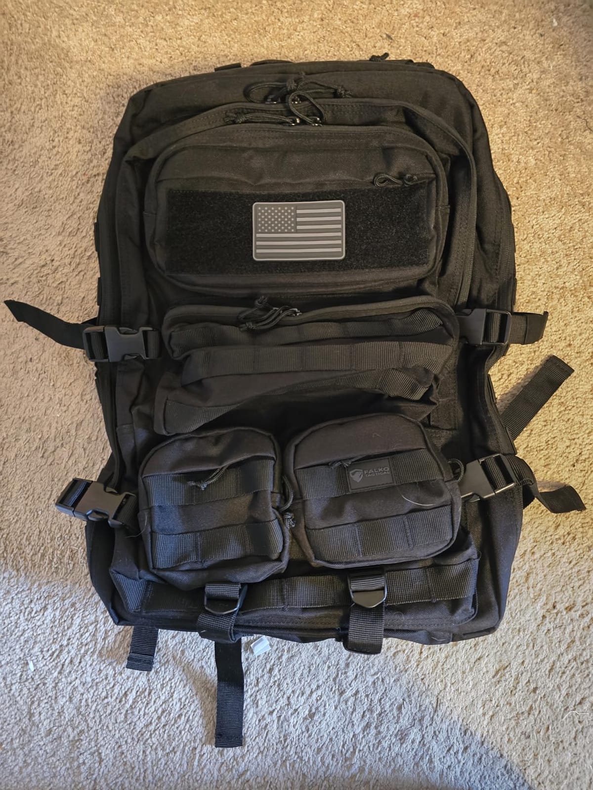 Falko Tactical Backpack for Men and Women 50L Backpack 2.4x Stronger Large Military Molle Rucksack, Bugout Backpack Outdoors customer photo 2