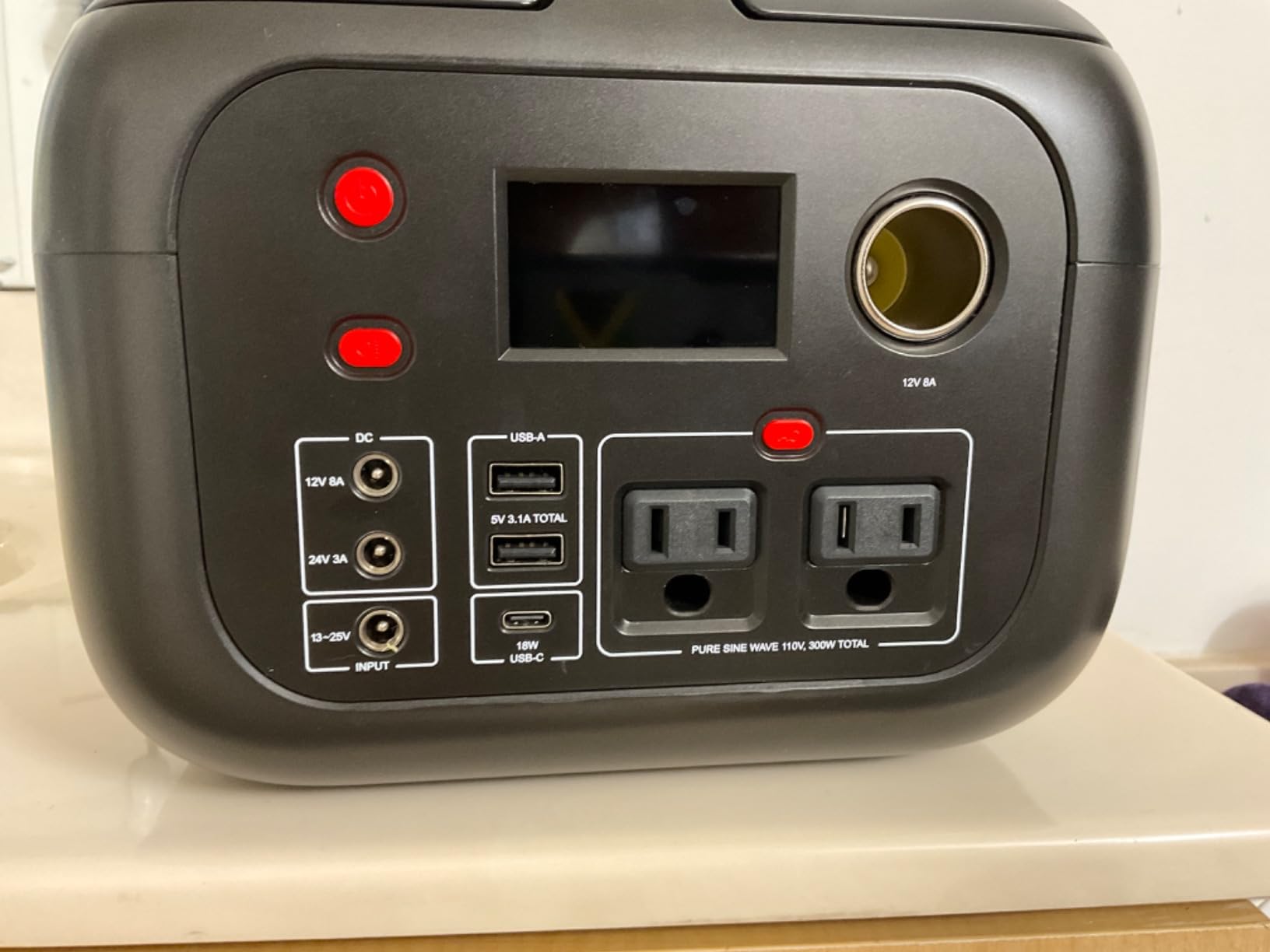 ENOFLO 300W Portable Power Station, 228Wh Solar Generator, 110V Pure Sine Wave AC Outlet, 61600mAh Lithium Battery Backup for CPAP, Camping, RV, and Home Emergency customer photo 1