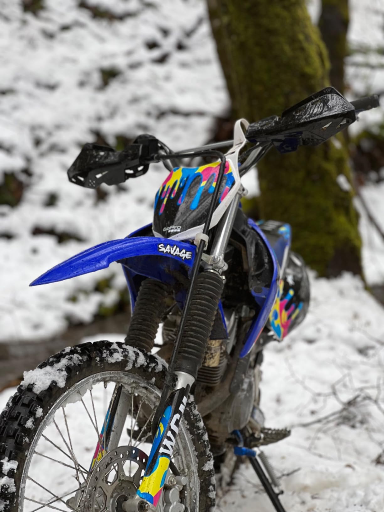 Dirt Bike Handguards 7/8 Inch 22mm Motorcycle Handguards with CNC Bracket Pair customer photo 1