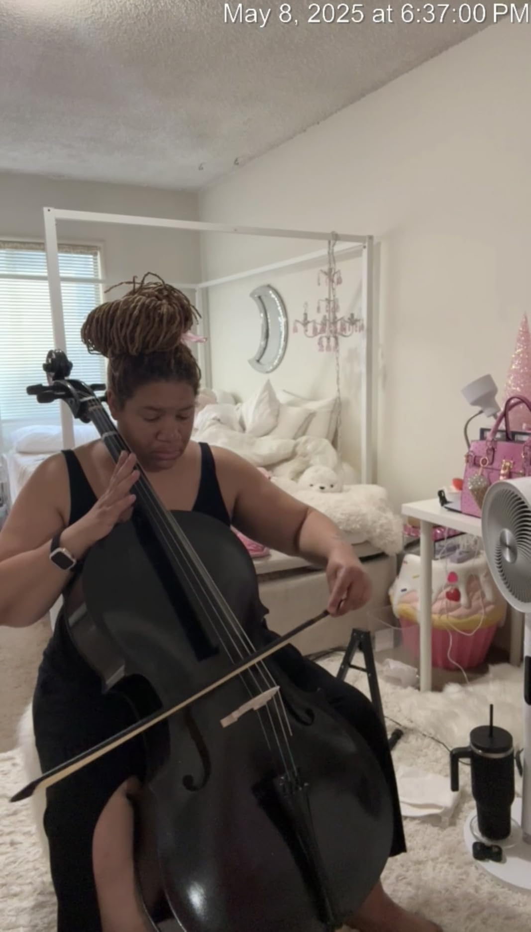 Ktaxon Full-Size Cello, Beginner Cello 4/4, Acoustic Cello Kit | Full Equipment with Portable Bag, Bow, Bridge and Rosin for Beginners | Adults & Kids String Musical (Nature) customer photo 1