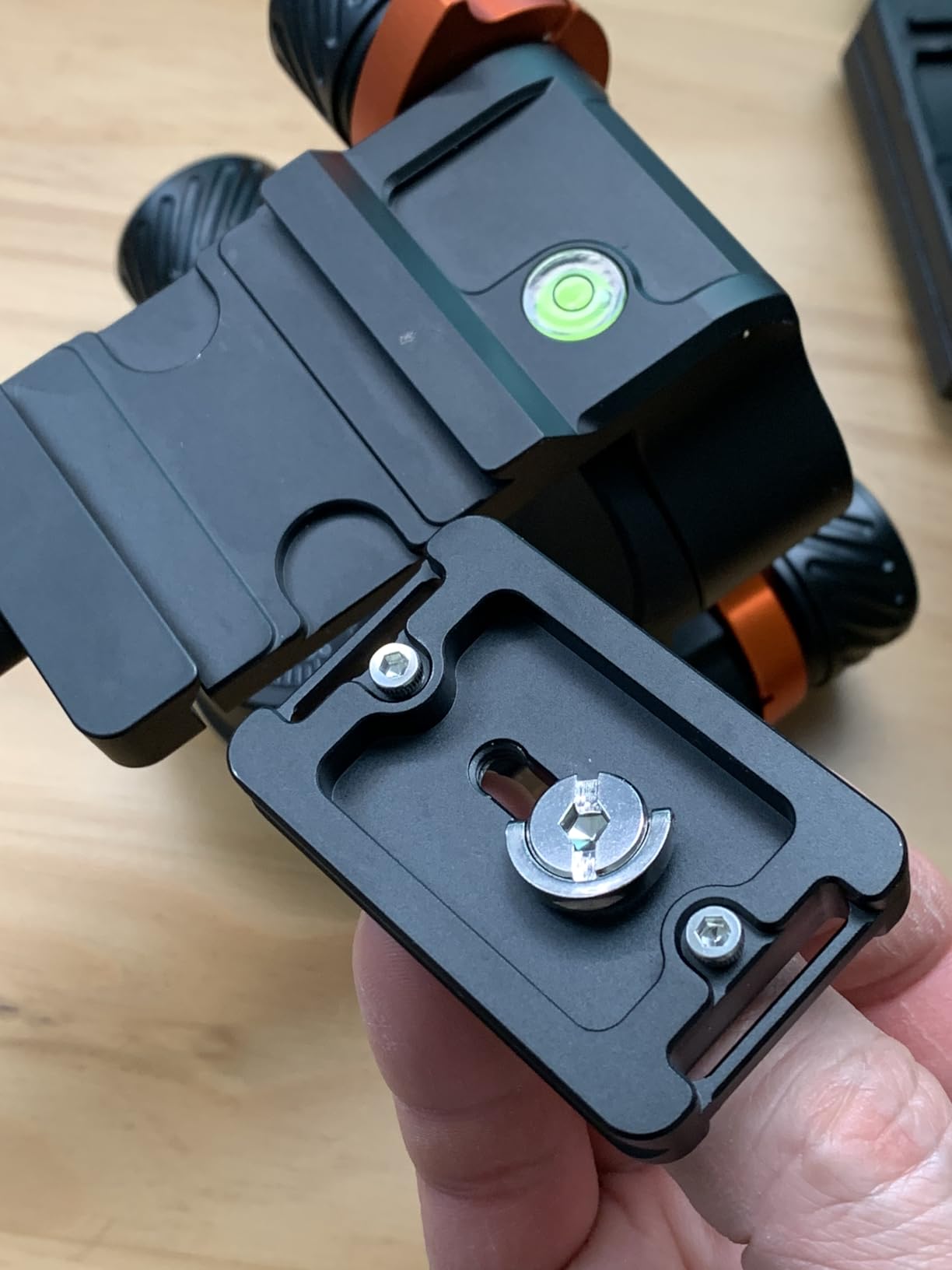 K&F CONCEPT 3-Way Geared Tripod Head | Millimeter Micro-Adjustment, Full CNC Aluminum Alloy, Maximum Load Capacity 13.2lbs/6kg for Star Shooting.GD3W customer photo 2