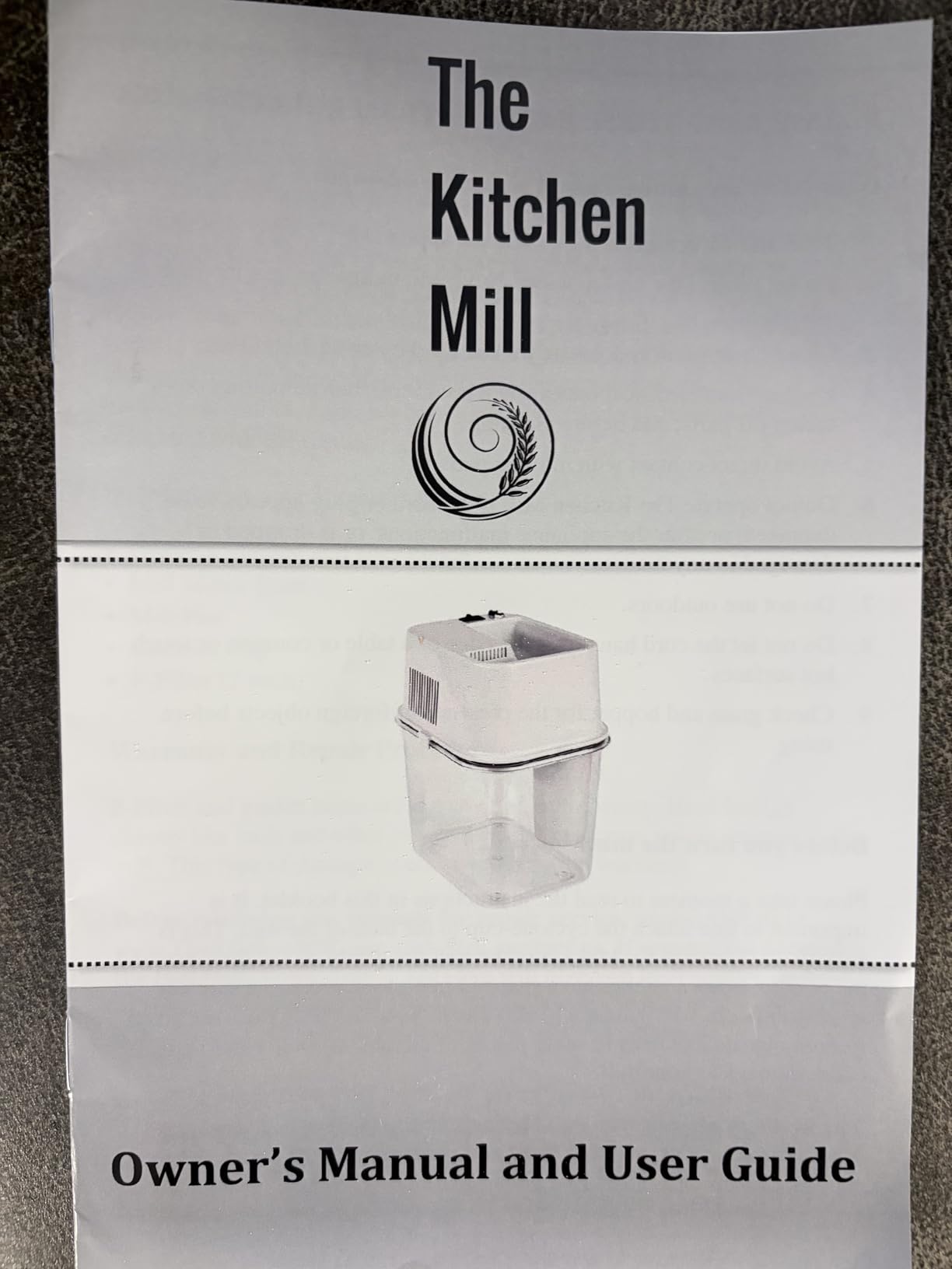 The Kitchen Mill - Electric Grain Mill - High Speed Wheat, Corn, & Grain Grinder, Flour Mill - Assembled in the USA - Stainless Steel Milling Chamber customer photo 2