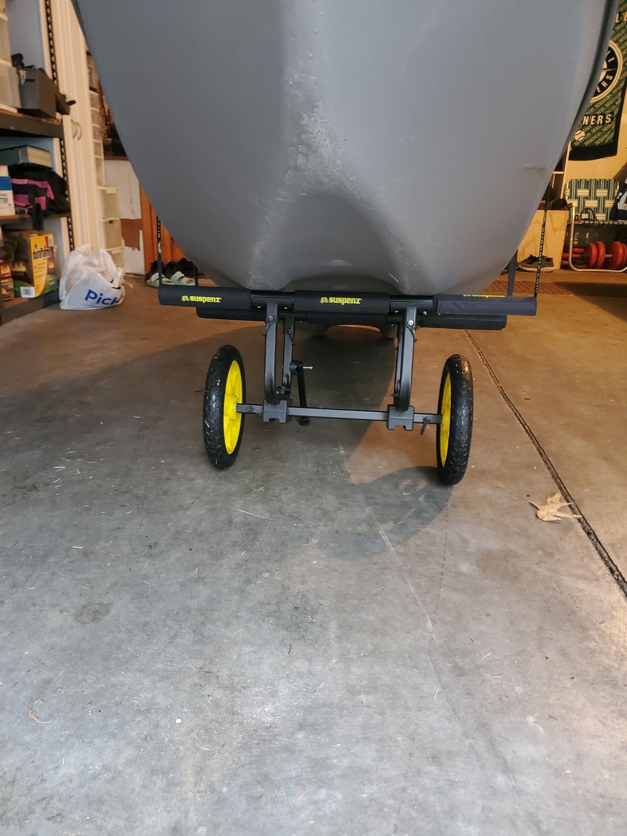 Suspenz Fishing Kayak Cart Trolley | Heavy Duty Canoe Carrier Trailer with Adjustable Bi-Directional Bunker Bars and Airless Wheels | Catch-All Universal Airless Cart (22-9909) customer photo 1