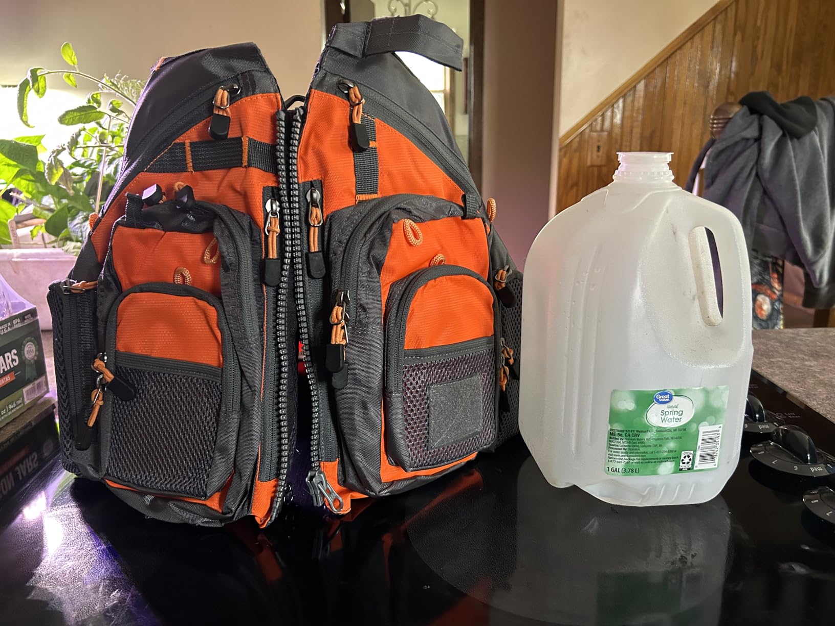 JKSPORTS Fly Fishing Vest - Fishing Safety Life Jacket for Swimming, Sailing, Boating, Kayak - Floating Multifunction Breathable Backpack for Men and Women customer photo 1