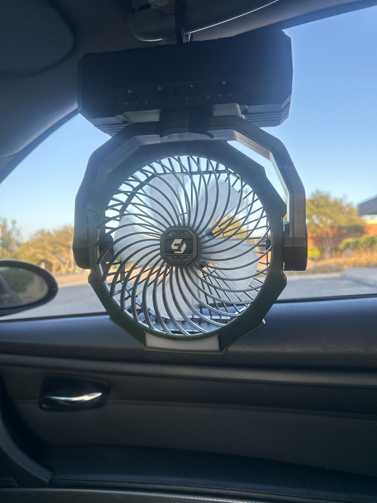 FRIZCOL 3-in-1 Camping Fan - Portable Fans Rechargeable - 24000mAh Battery Powered Fan with Light & Remote for Indoor, Outdoor, Tent, Travel, Fishing, Jobsite, Gifts for Men Dad Him - Green customer photo 2