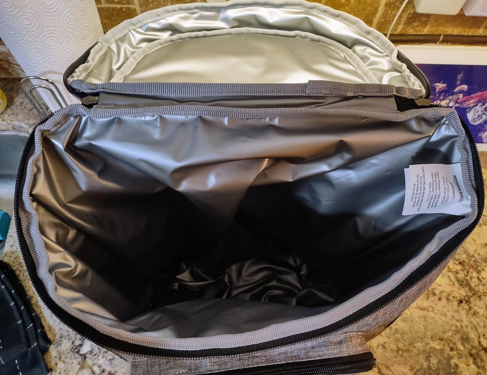 Amazon Basics Insulated Cooler Backpack for Camping and Hiking, Portable Soft Sided Cooler with 30 Can Capacity customer photo 1
