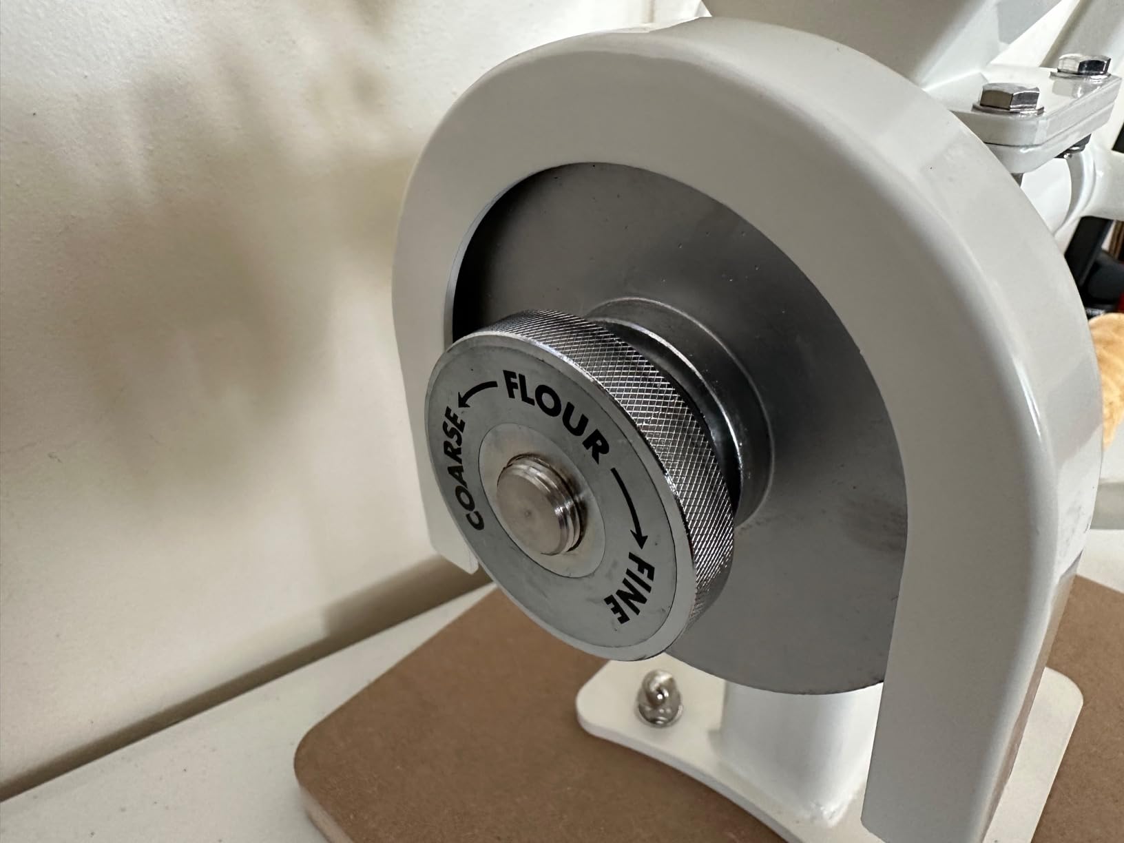 Manual Hand Grain Mill White | Heavy-Duty Hand Operated Food Grinder for Wheat, Corn, Oats, Coffee Beans, Rice & Dry Grains customer photo 2