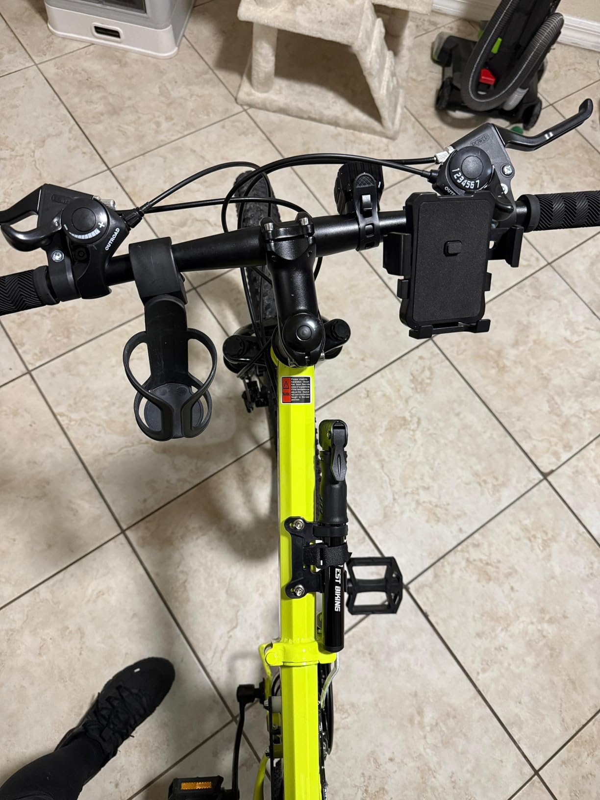 Bicycle Pump Mini Bike Pump - Aluminum Alloy Cycle Pump for Presta & Schrader Valve, Portable Lightweight Bike Tyre Pump Fast Tyre Inflation Mini Air Pump for Mountain Road Bike Ball Pump customer photo 1