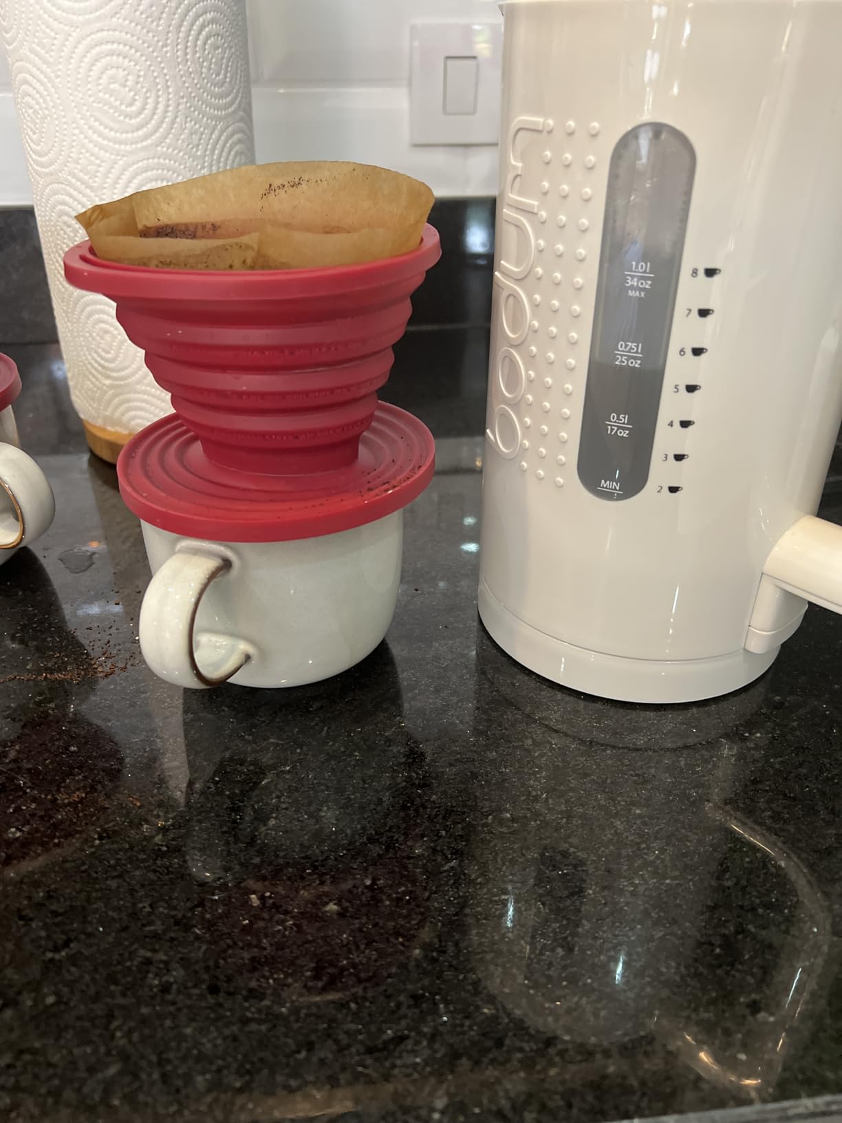 Attsky Collapsible Pour Over Coffee Dripper for Camping, 2-Pack, Red customer photo 2