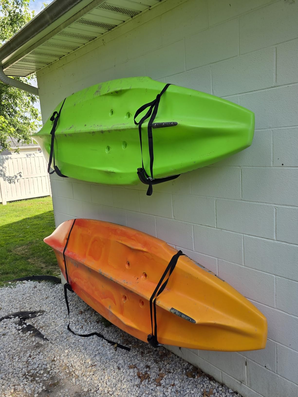 Kayak Storage Hooks, Wall Mount Garage Canoe Storage Hangers for Kayaks or Paddleboards, Heavy Duty Wall Rack customer photo 1