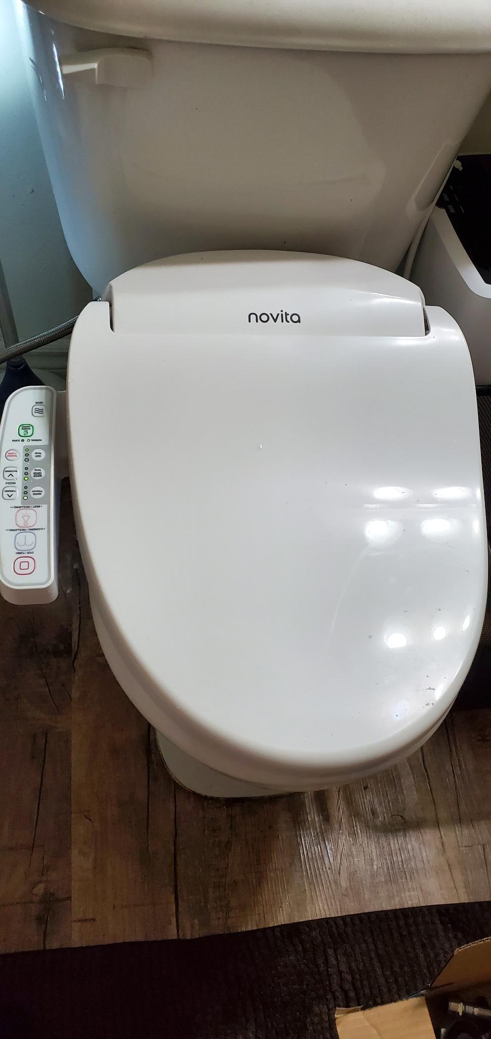 Kohler PureWash E580 Elongated Bidet Toilet Seat, White, Quiet-Close Lid Prevents Slamming, Self-Cleaning Wand, Adjustable Water Pressure with Multiple Cleansing Options customer photo 2