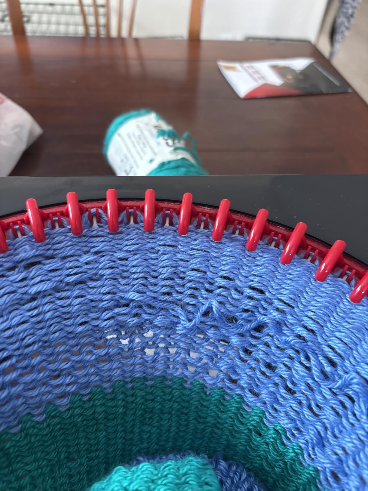 JAMIT Knitting Machine, 48 Needles Loom Knitting Machines for Adults and Beginner, Smart Weaving Loom Crochet Knitting Machine for Hat Sock Blanket, Knitting Looms & Boards Rotate Double Knit Machine customer photo 2