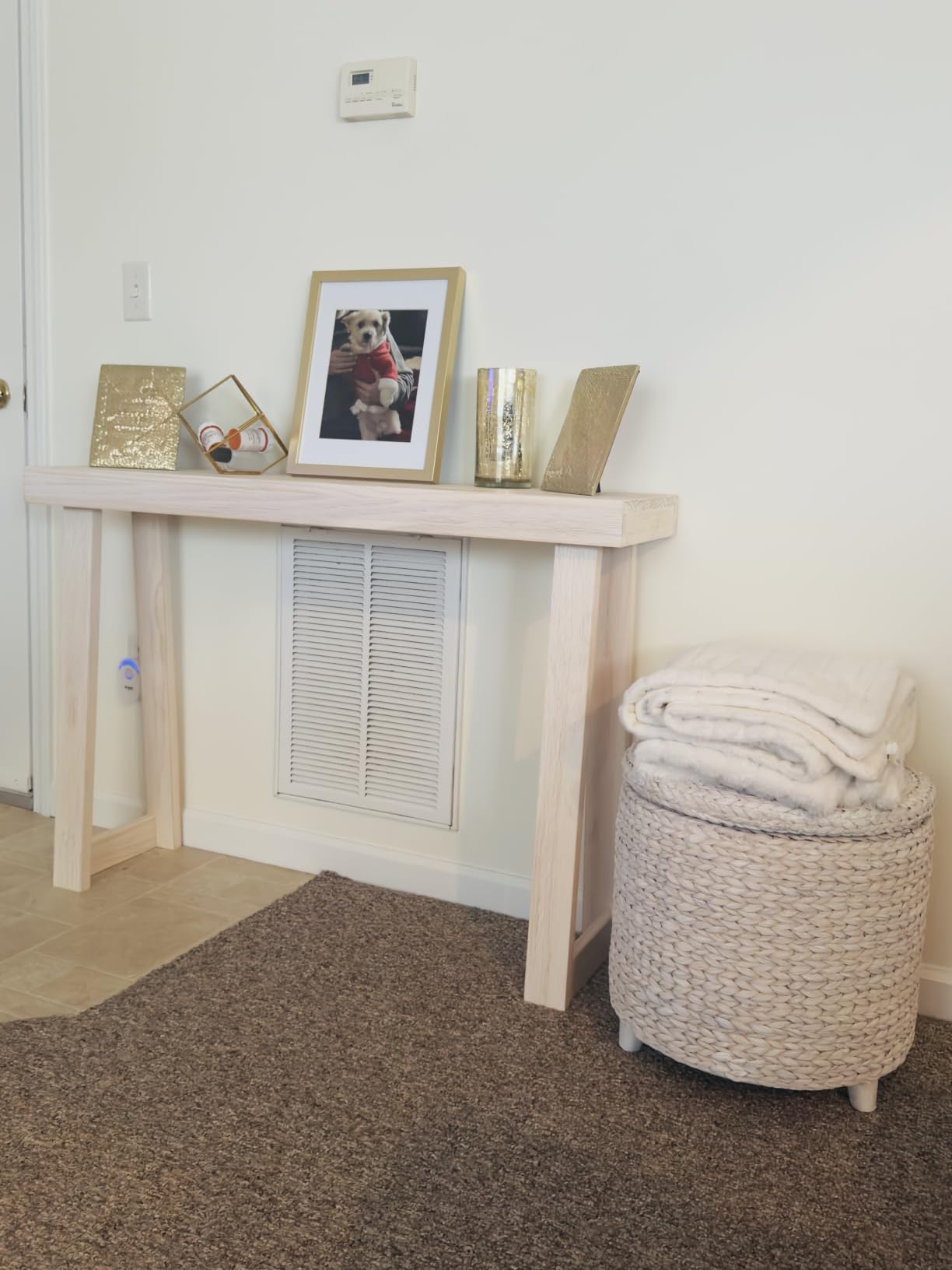 Plank+Beam Classic Console Table, 36 Inch, Pecan | Non-Toxic Finishes, Versatile Design, Elegant Details, Easy Assembly, Quick Setup, Solid Wood customer photo 2