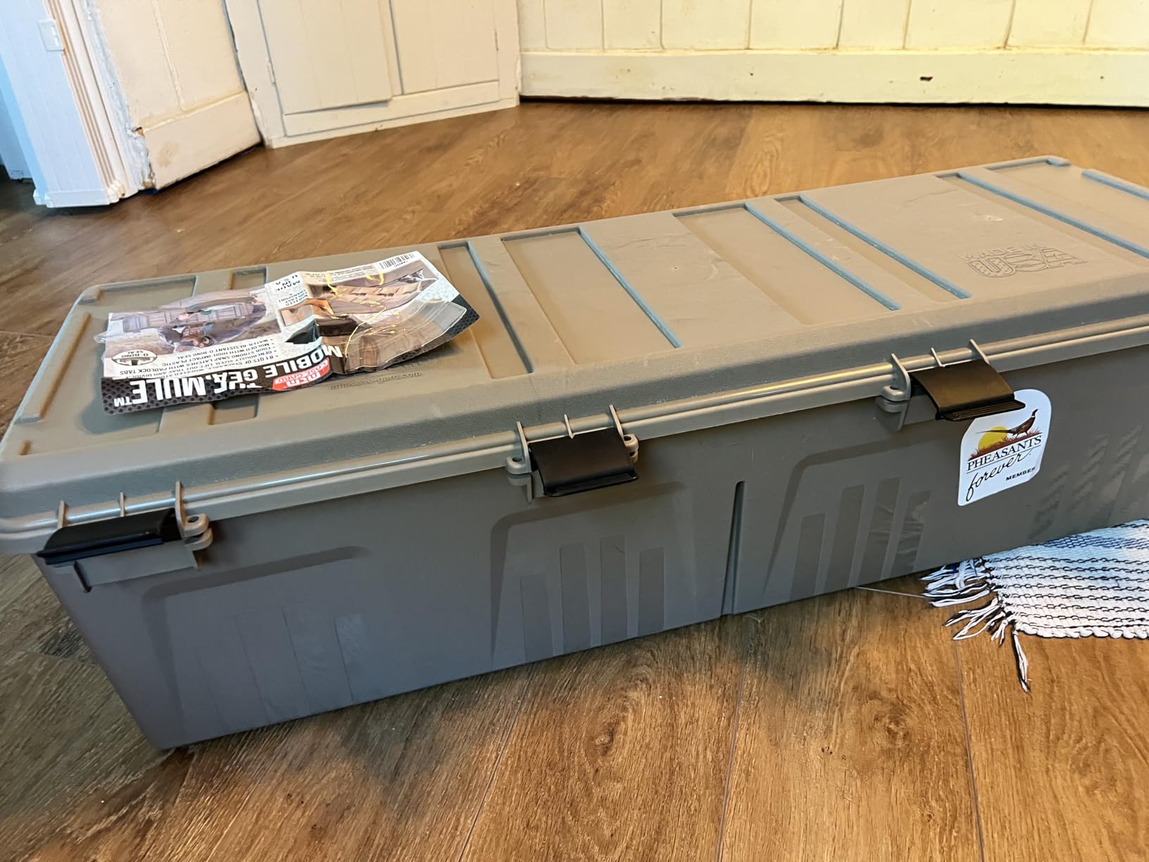 MTM MGC - The Mule Mobile Gear Crate, Storage for Hunting & Outdoor Gear, Shooting Supplies, Camping Accessories, Water-Resistant, Stackable, 81 Qts Capacity, 43.5
