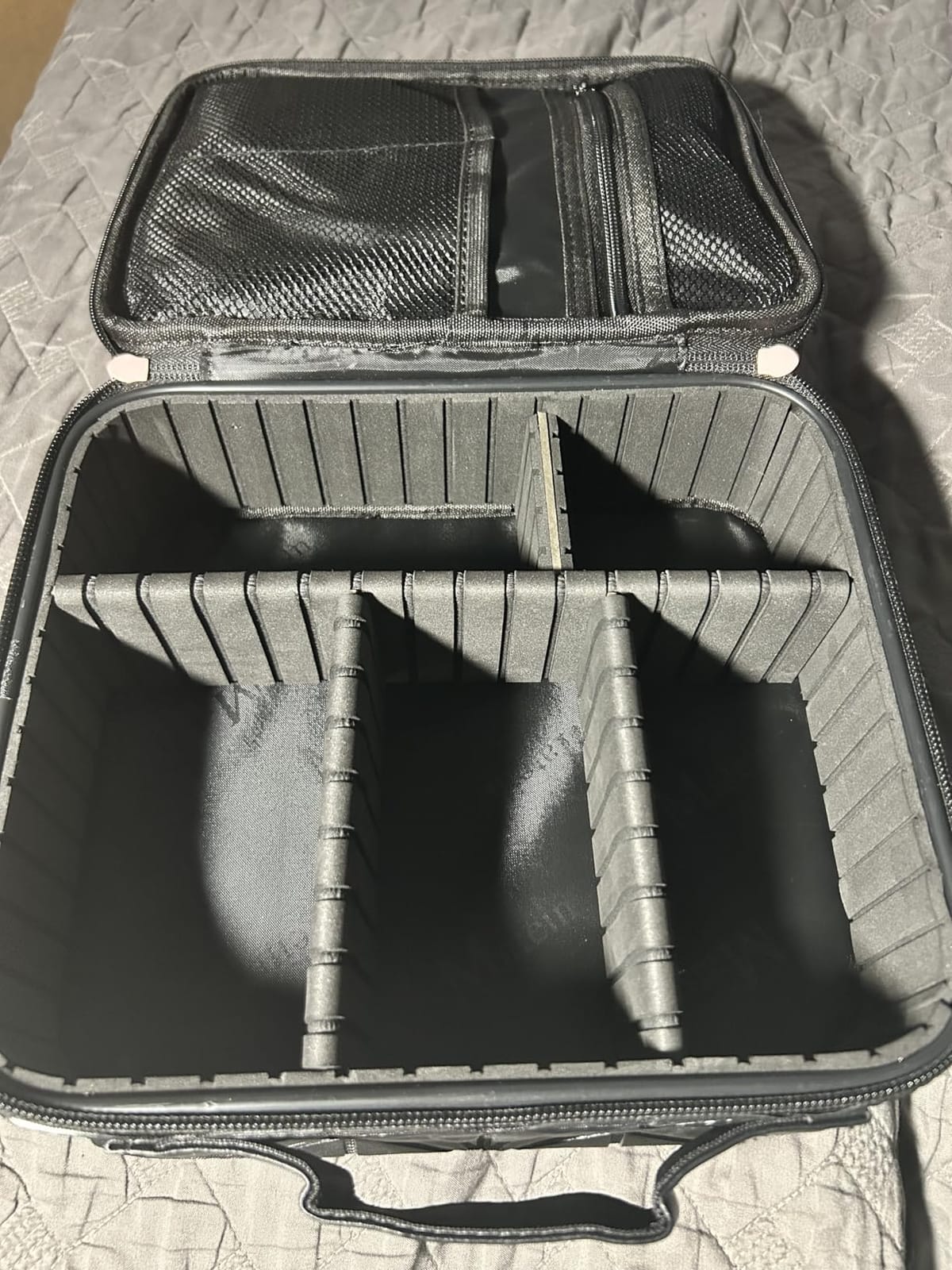 MATEIN Cord Organizer Case with Adjustable Divider, Large DJ Cable File Bag | DJ Equipment, Music Accessories, Double Layer, Shockproof, Portable, Cable Storage for Cord, Charger, Tech Accessories, Black customer photo 1