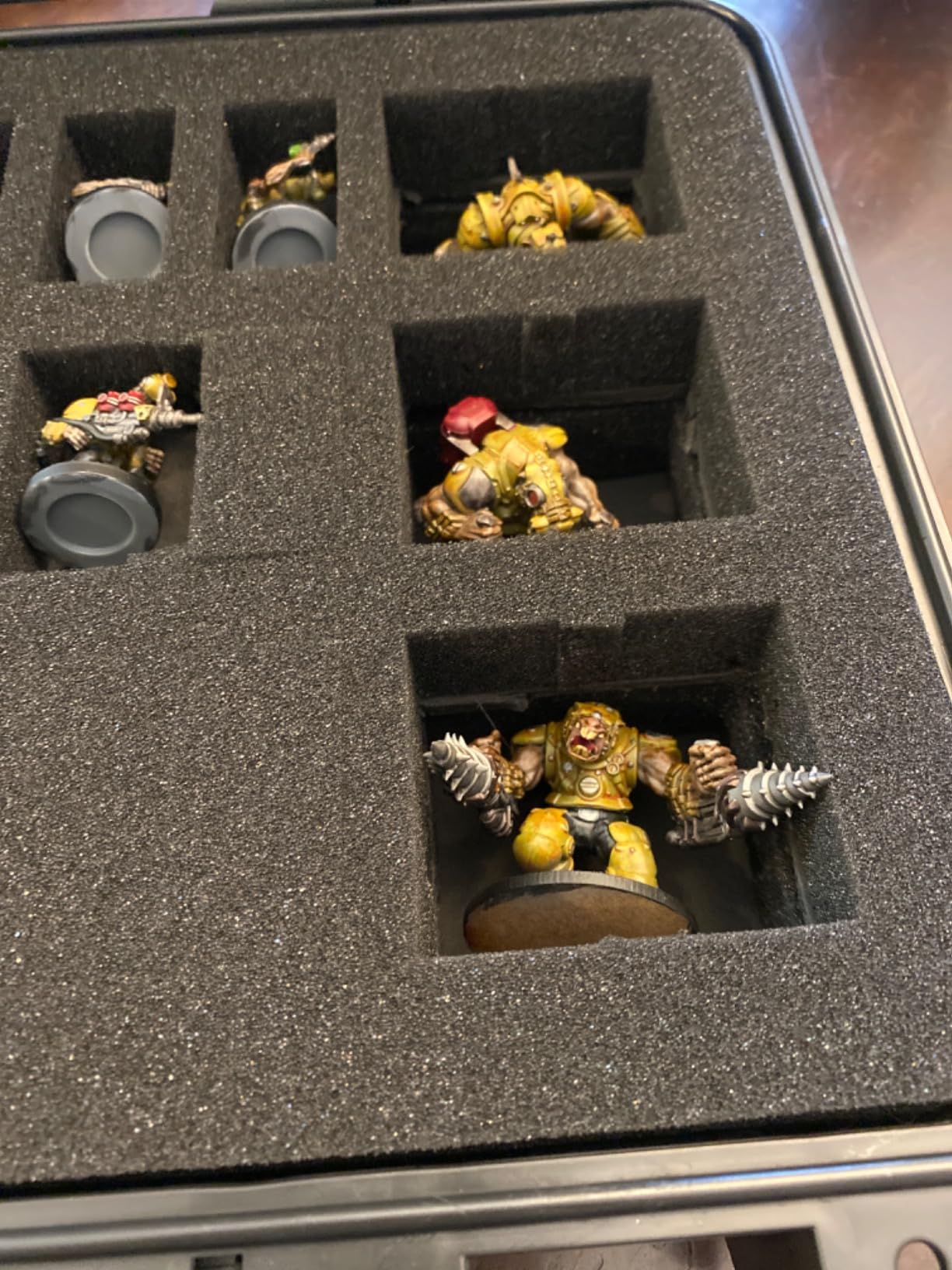 Miniature Storage Figure Hard Shell Case, 48 Slots DND Minis Carrying Case | Figurine Hard Case Compatible with D&D DND Minis and More, with 2 Customizable Foam Layer, Water-resistant customer photo 1