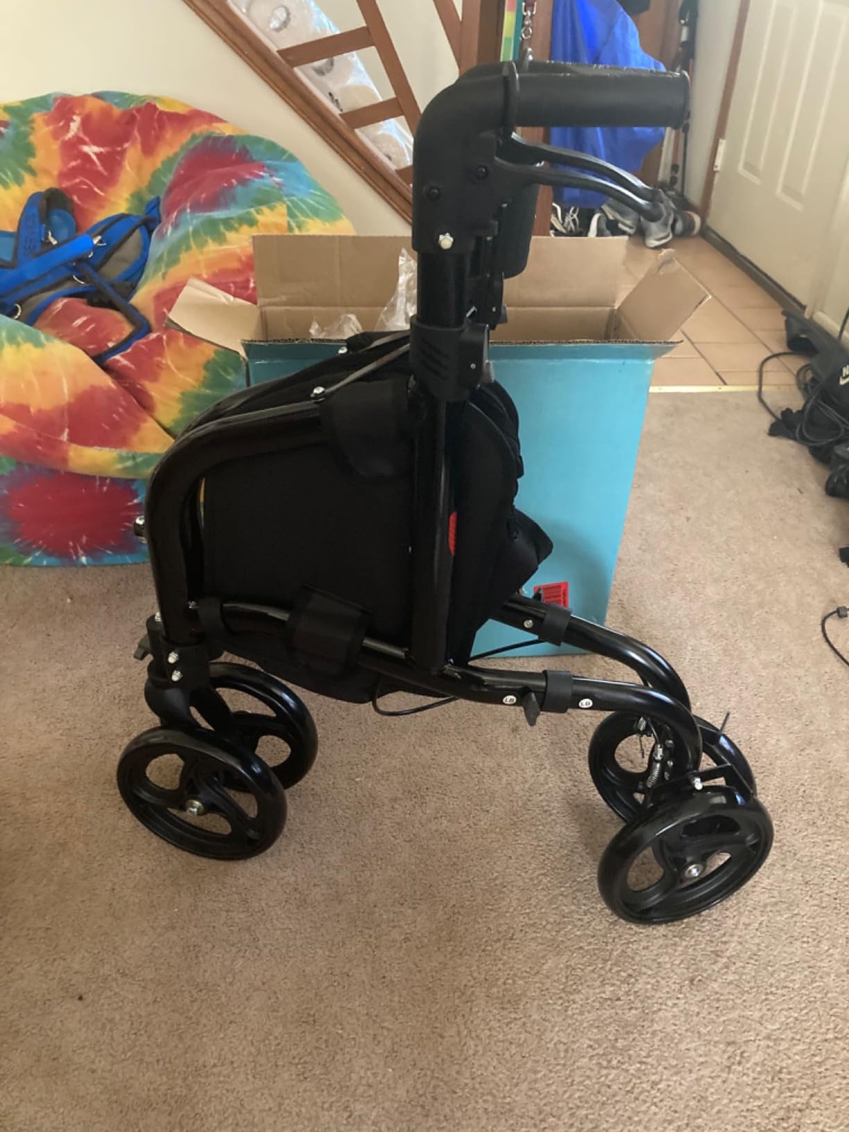 Helavo 3 Wheel Walker with Double Front Wheels, Narrow Walker for Seniors customer photo 1